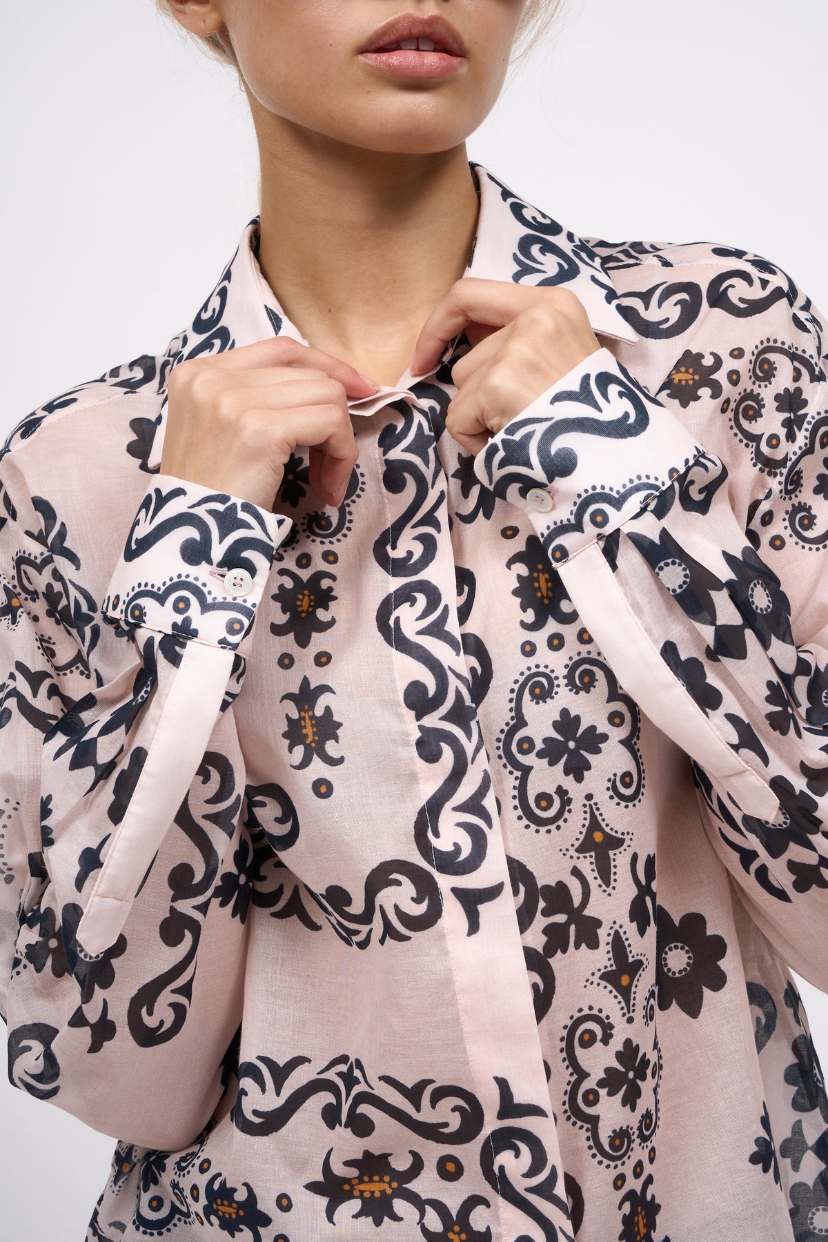 Paul & Joe Chris chemise coton floral manche longue