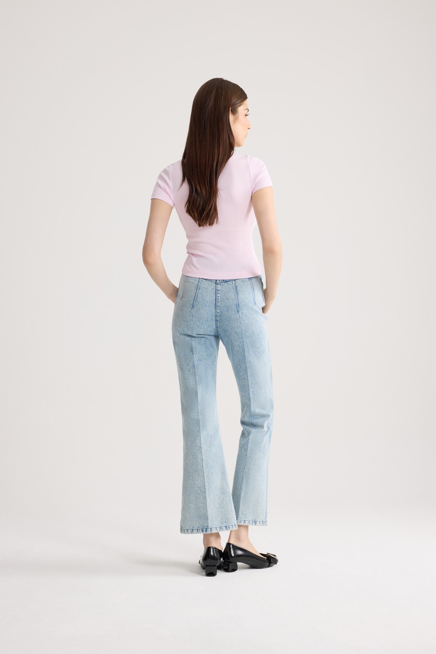 Patou Denim TR030 jean flare bleu ciel Riviera