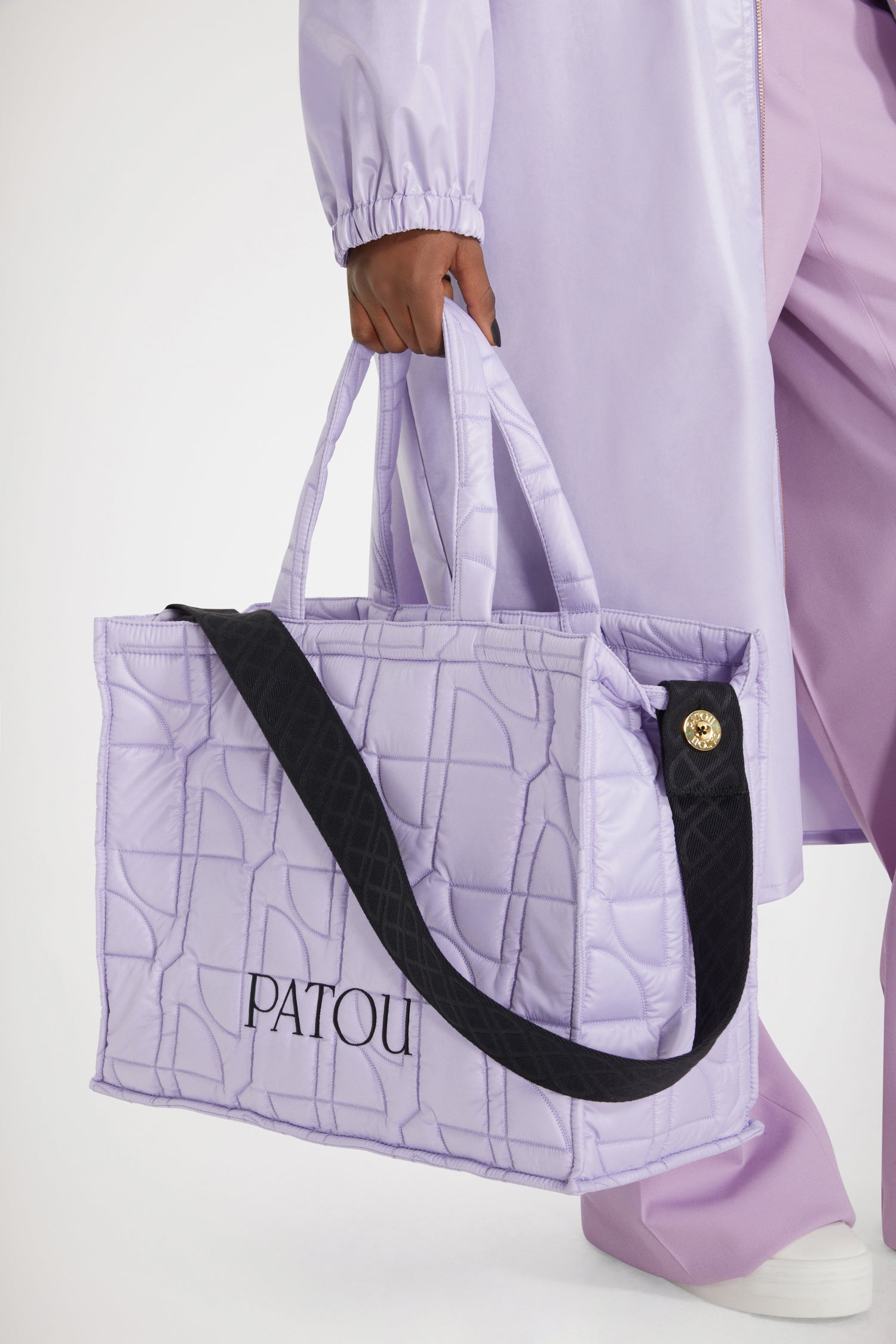 Patou sac tote matelassé lavande taille unique