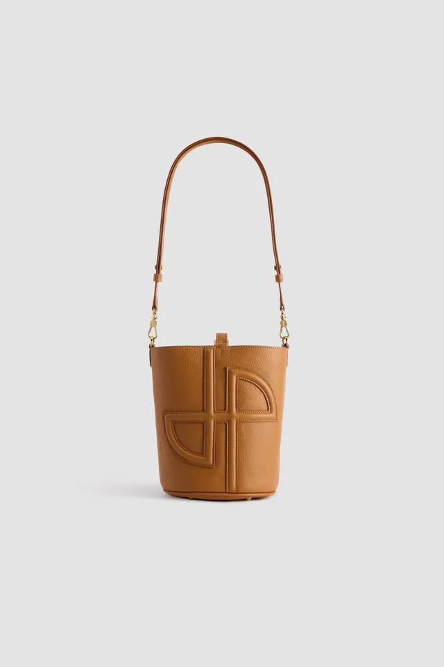 Patou H24BA0165038220A sac seau marron TU cuir grainé