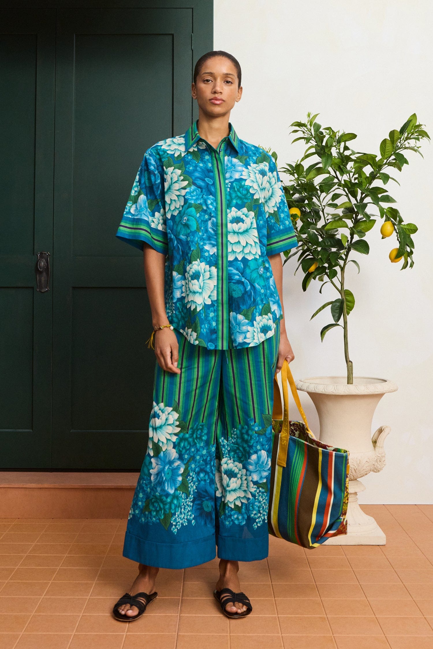 Alemaïs Margo Shirt Chemisier voile coton bio fleuri