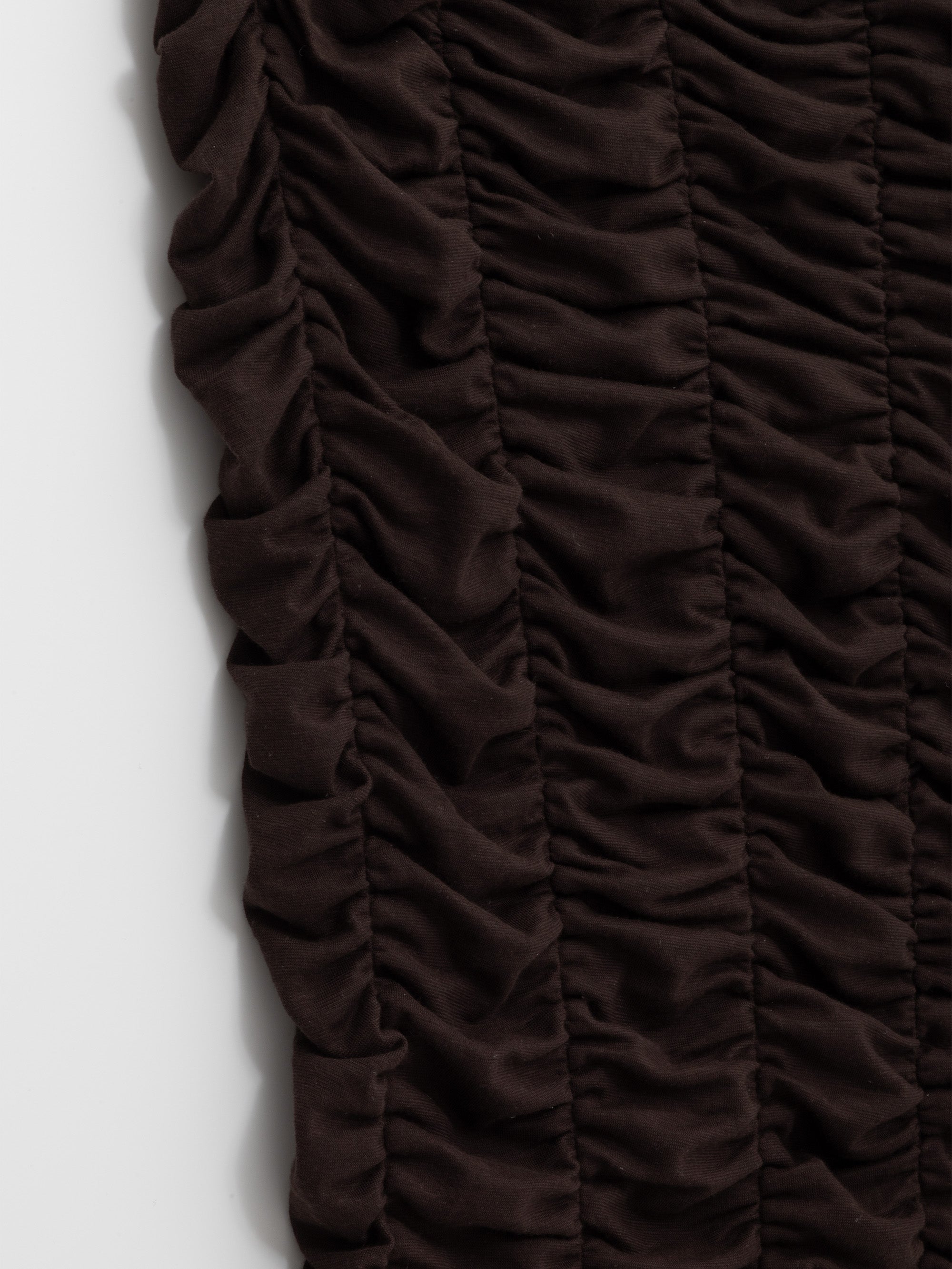 Ester Manas Chocolat Signature Robe marron jersey Regular
