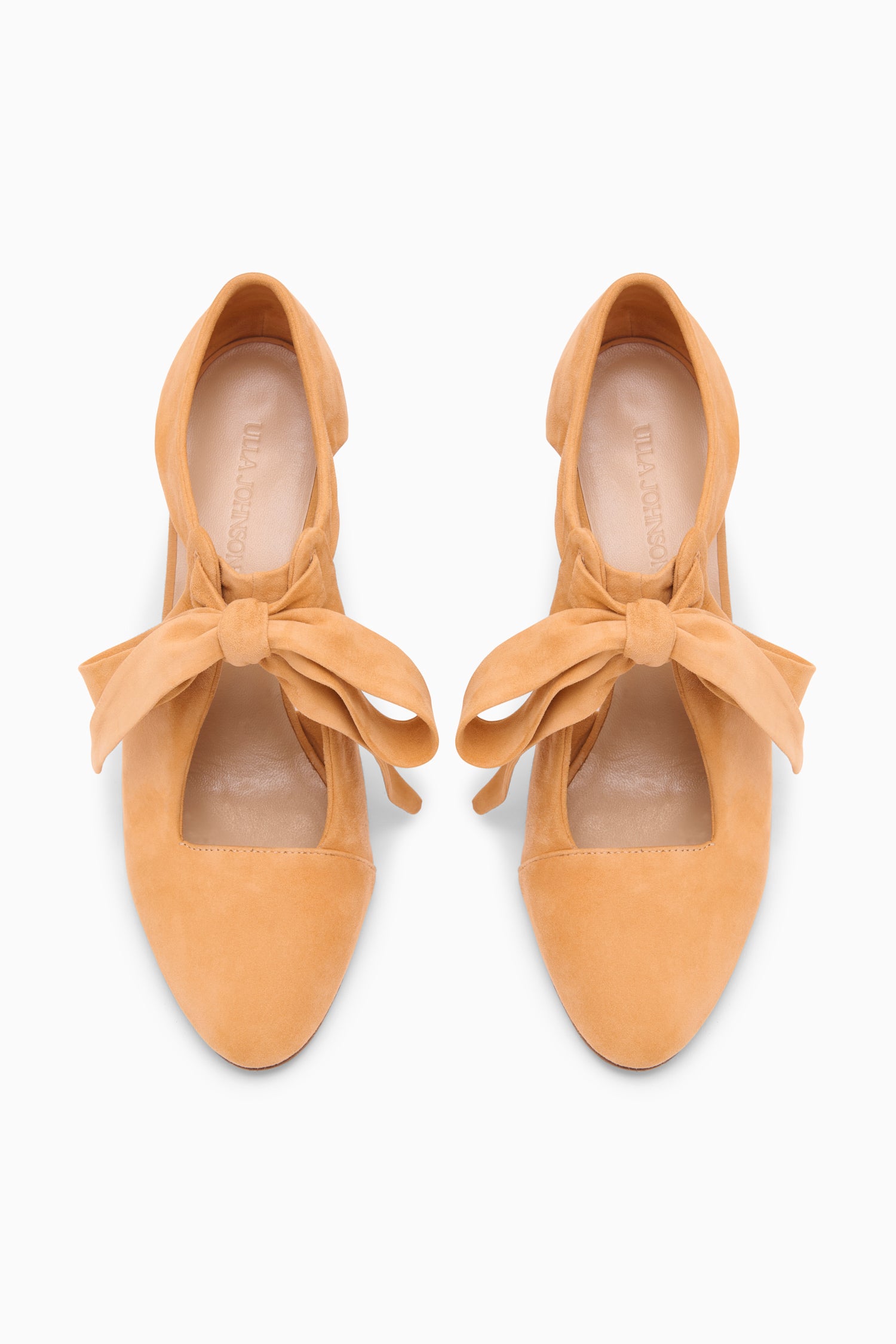 Ulla Johnson Ingrid escarpins daim ginger 75mm