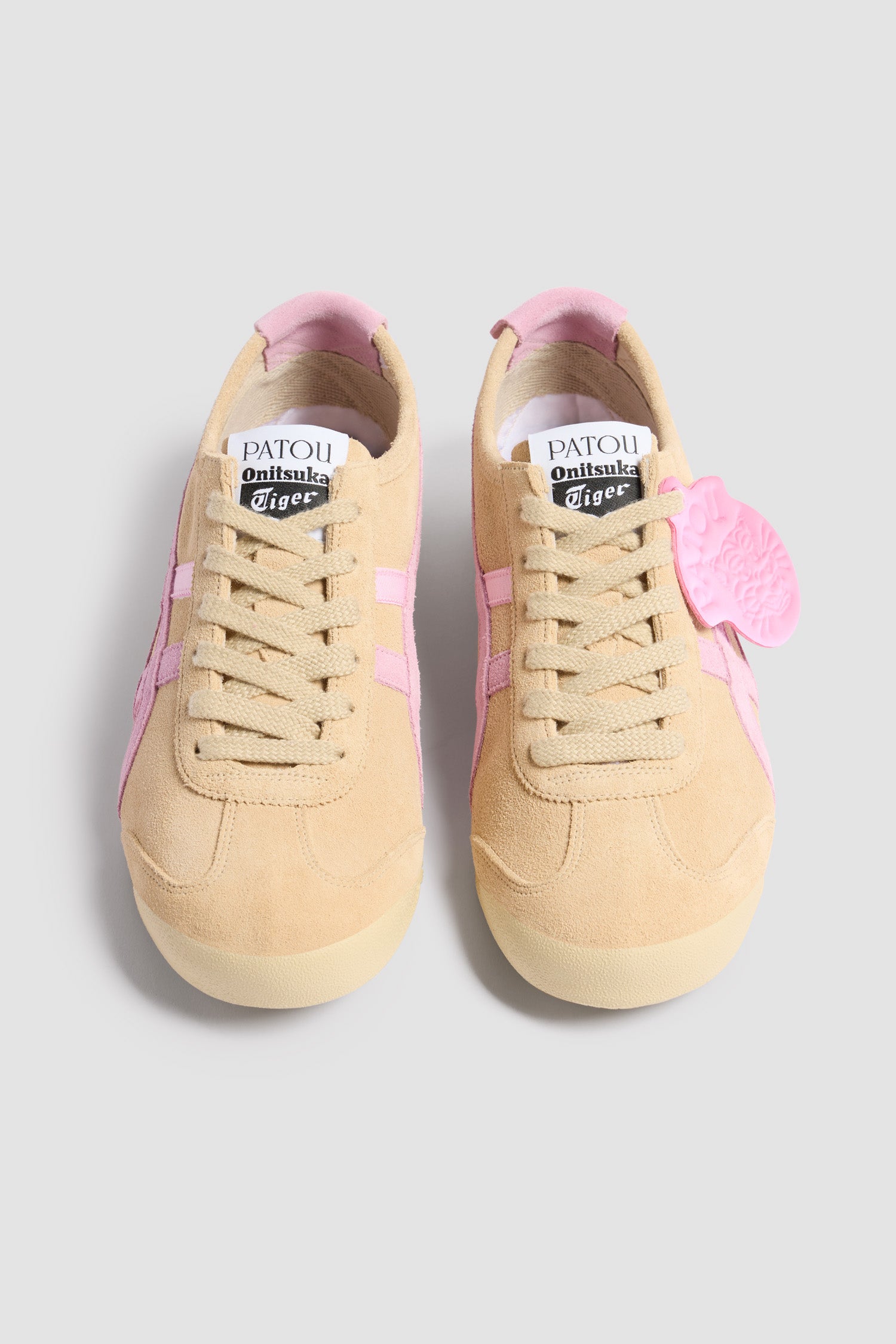 Patou Mexico 66 E25FO012 baskets daim beige