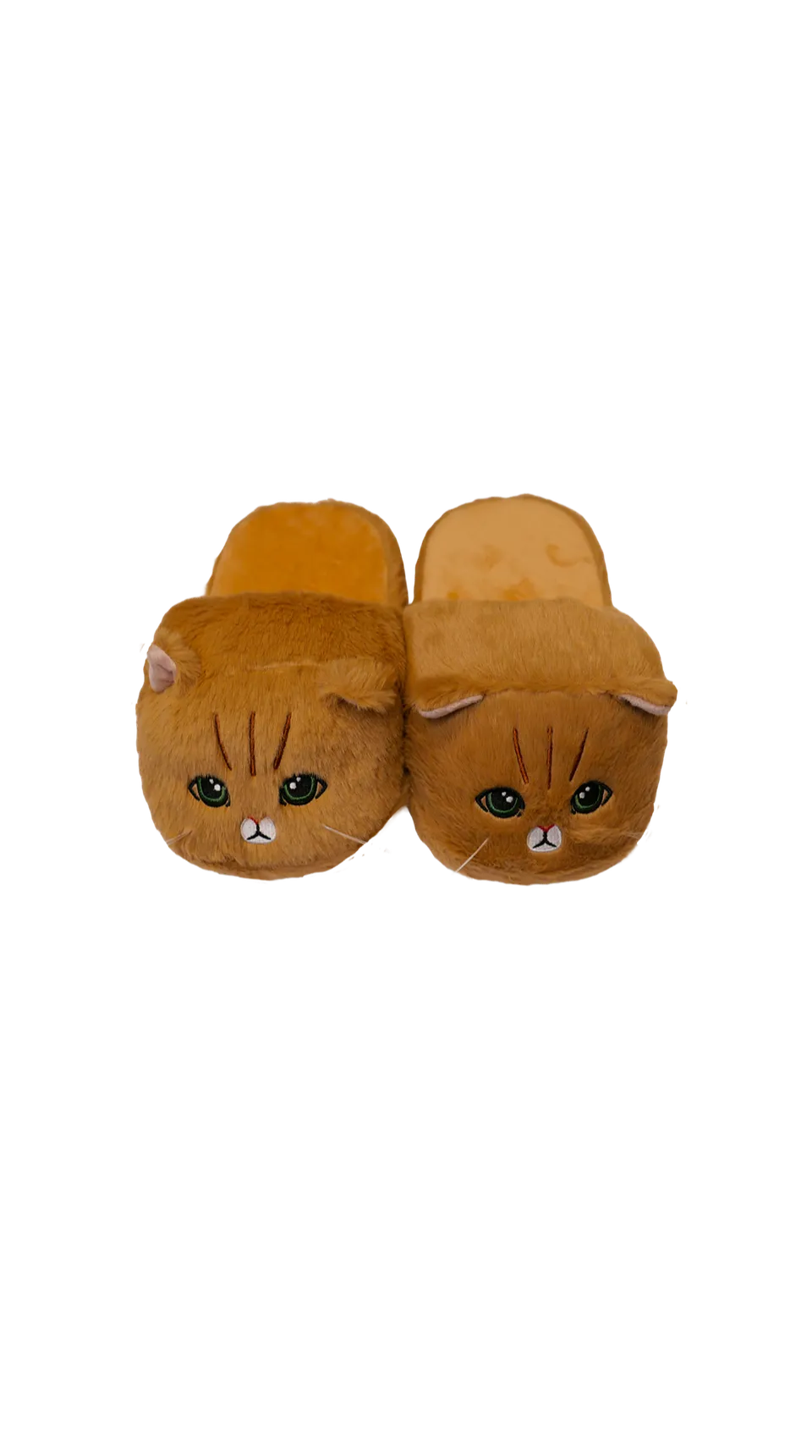 Paul & Joe Chaussons pantoufles chat camel marron rembourrées