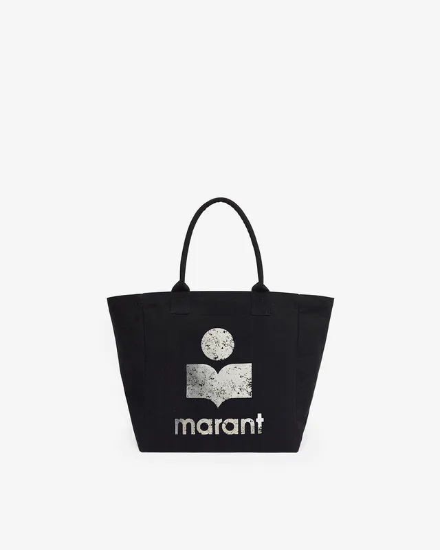 Isabel Marant Yenky sac cabas noir coton délavé