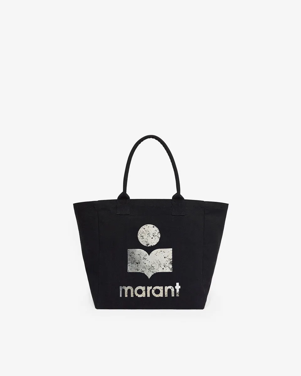 Isabel Marant Yenky sac cabas noir coton délavé