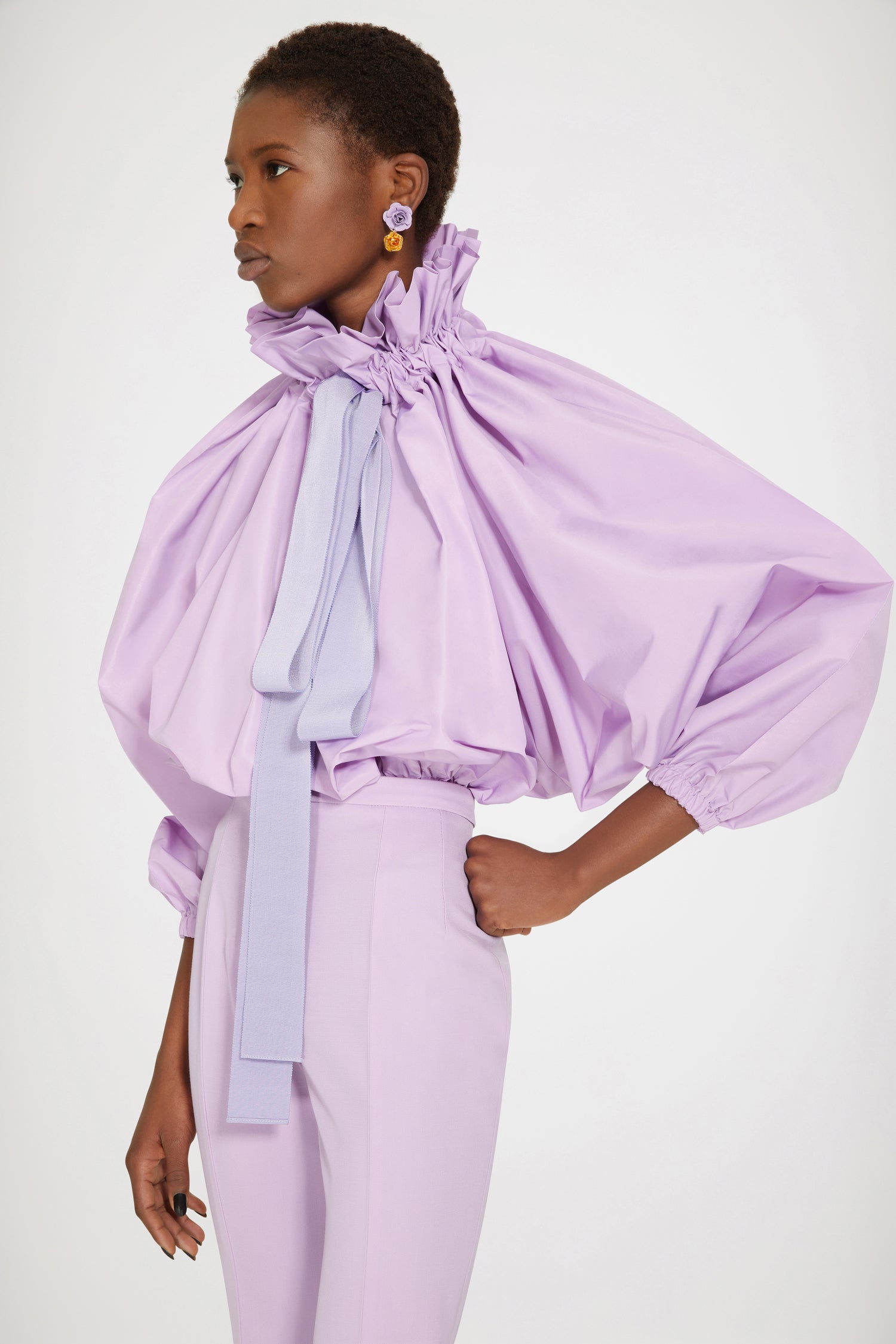 Patou H22TO017 top faille recyclée violet Wisteria