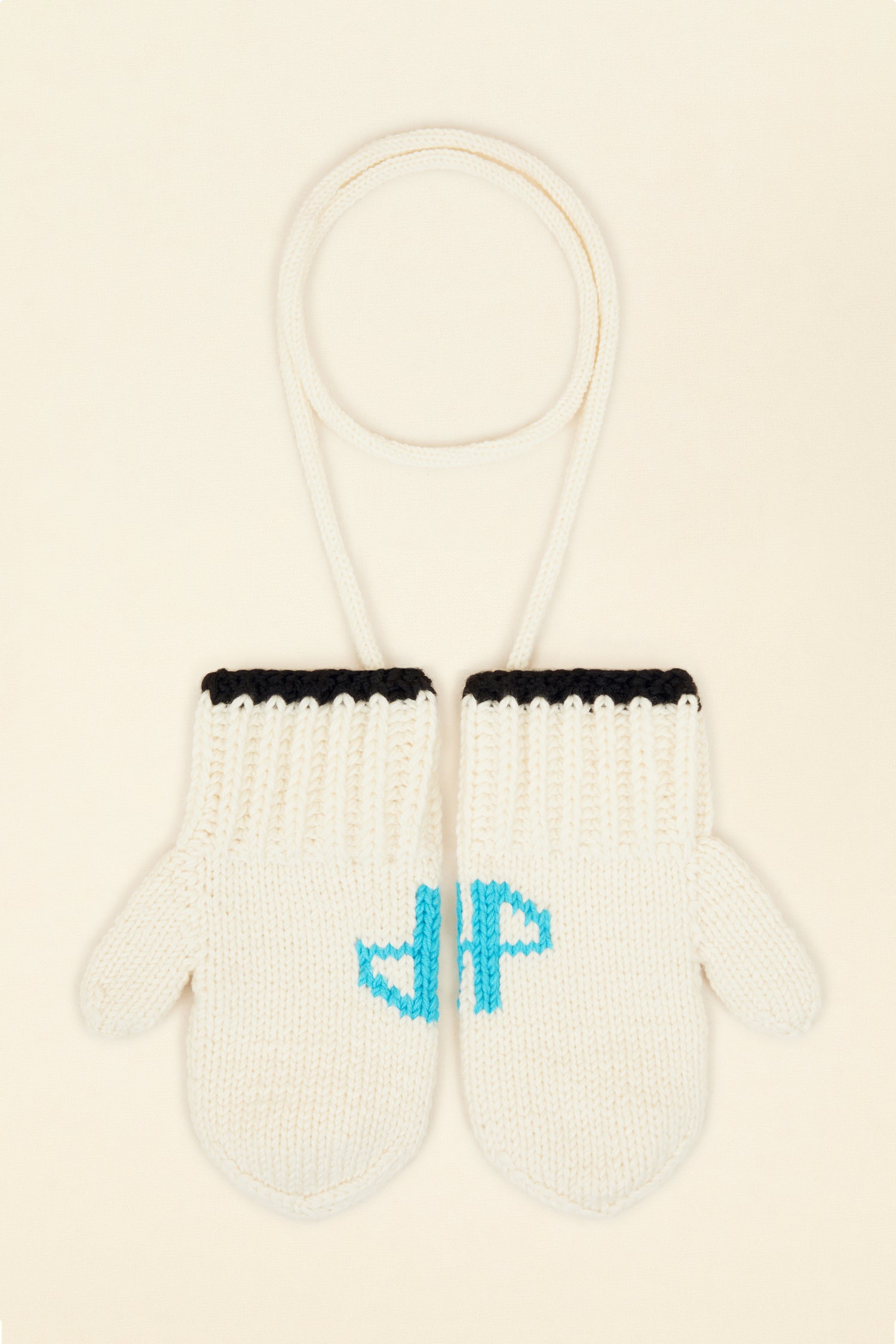 Patou Neige KN084 moufles laine ivoire TU