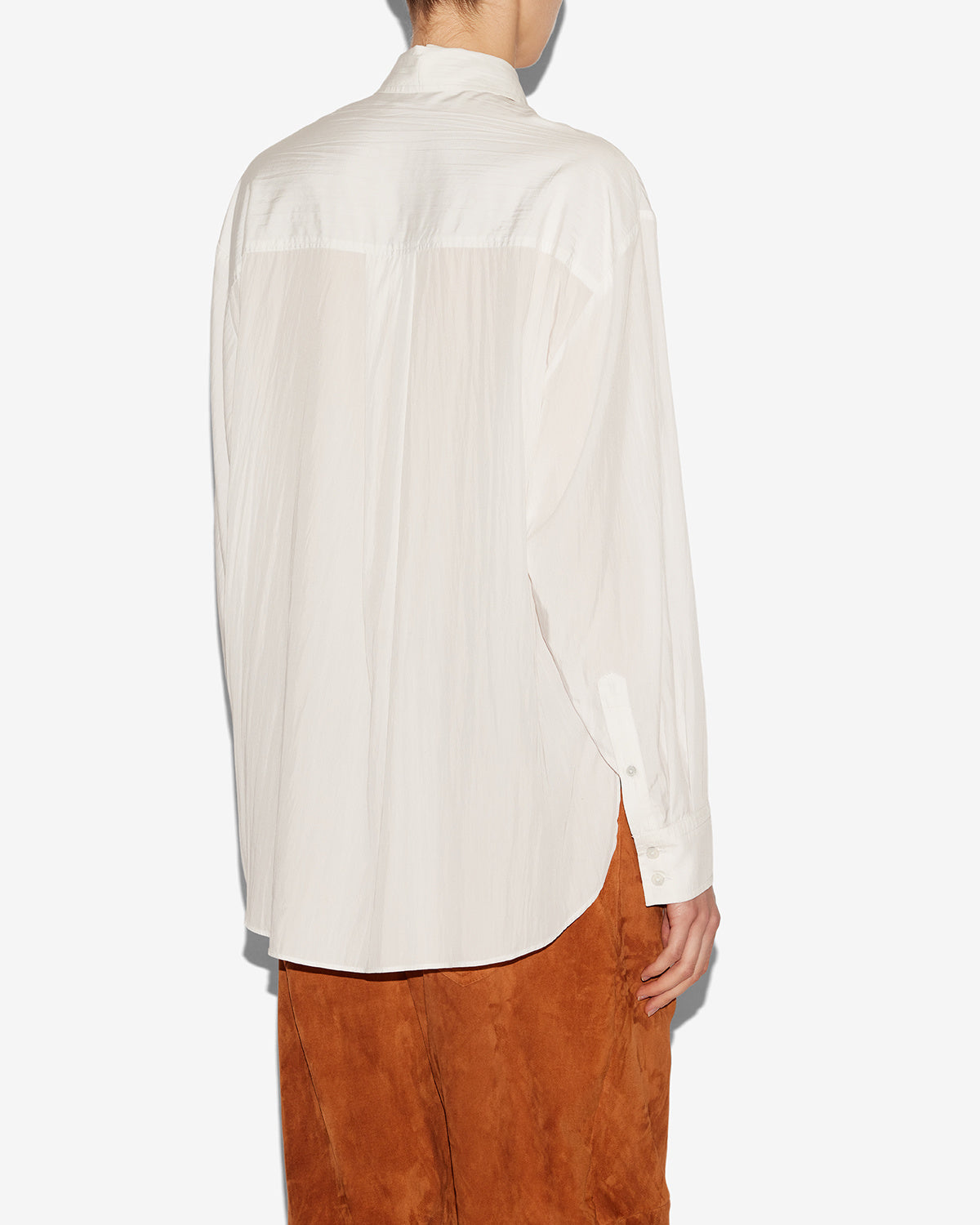 Isabel Marant Fabriza chemise crêpe blanc droite