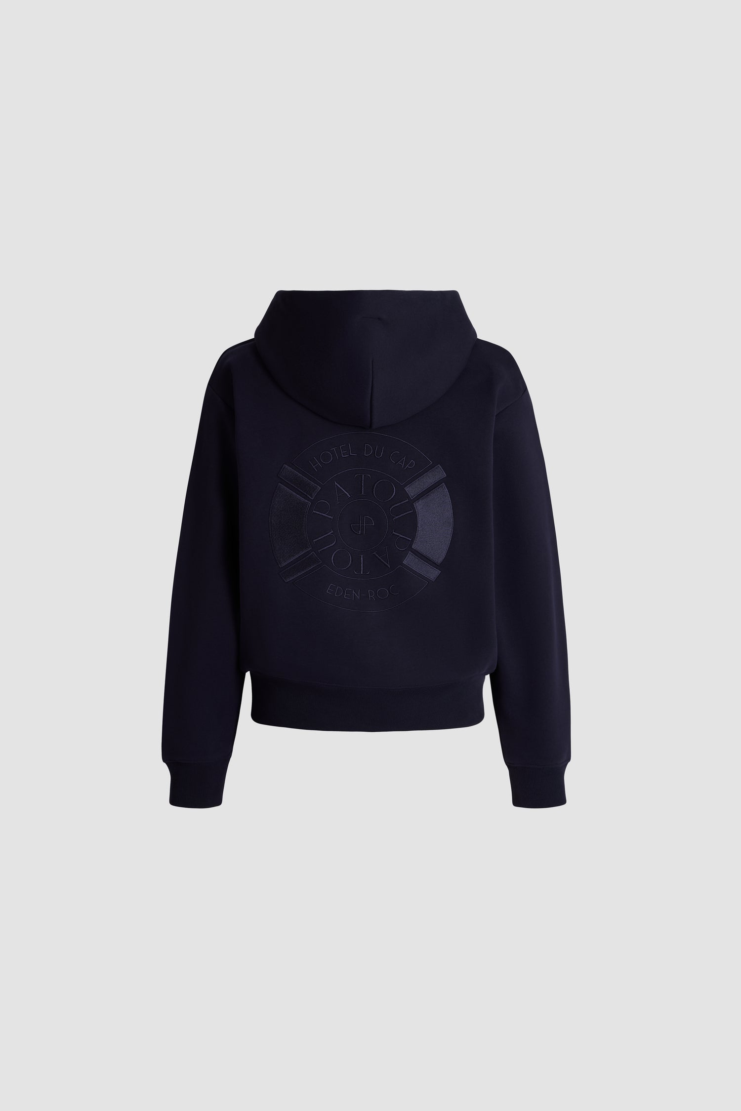 Patou E26SP0679985694N sweat zippé bleu coton bio