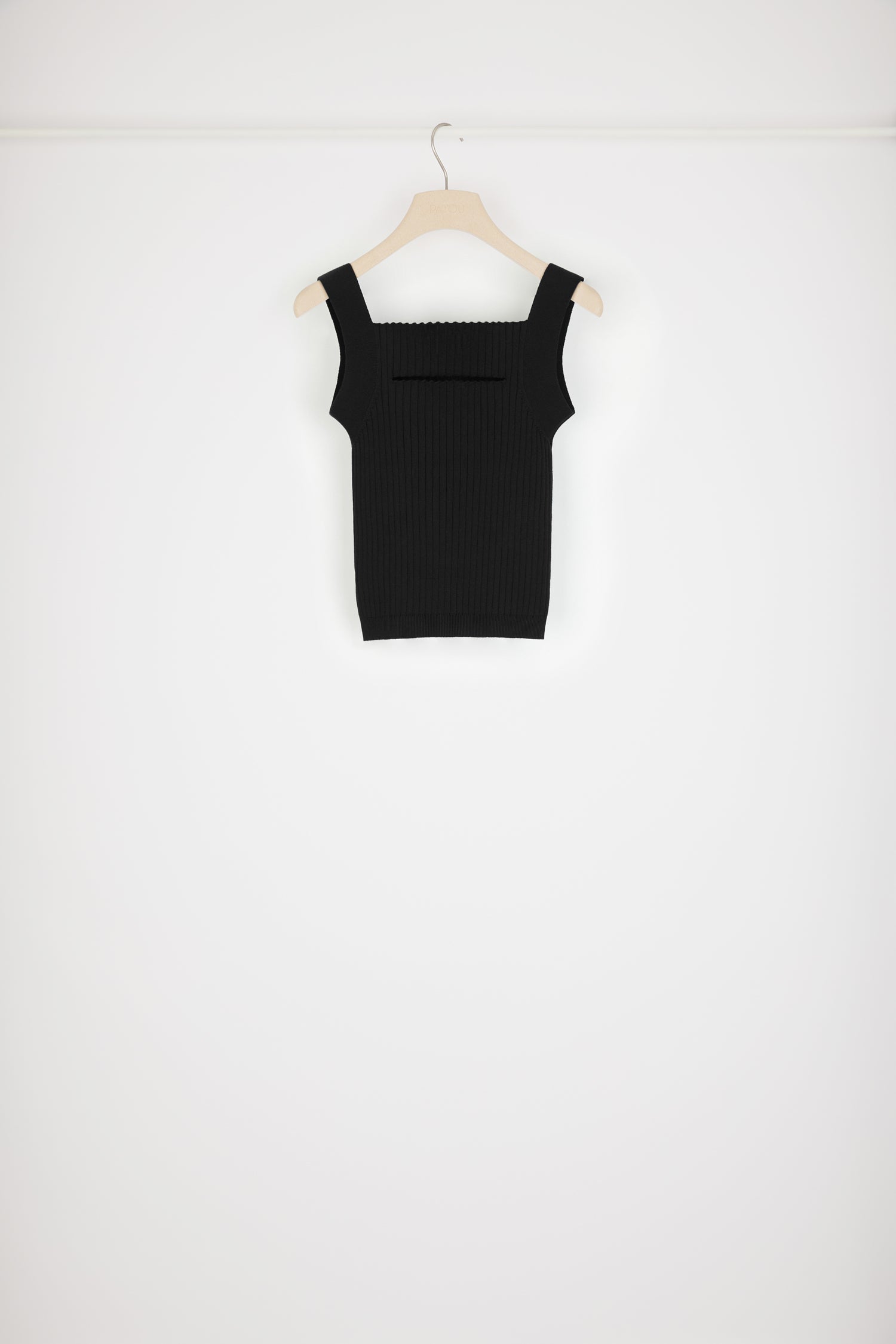 Patou KN126 débardeur noir maille coton bio