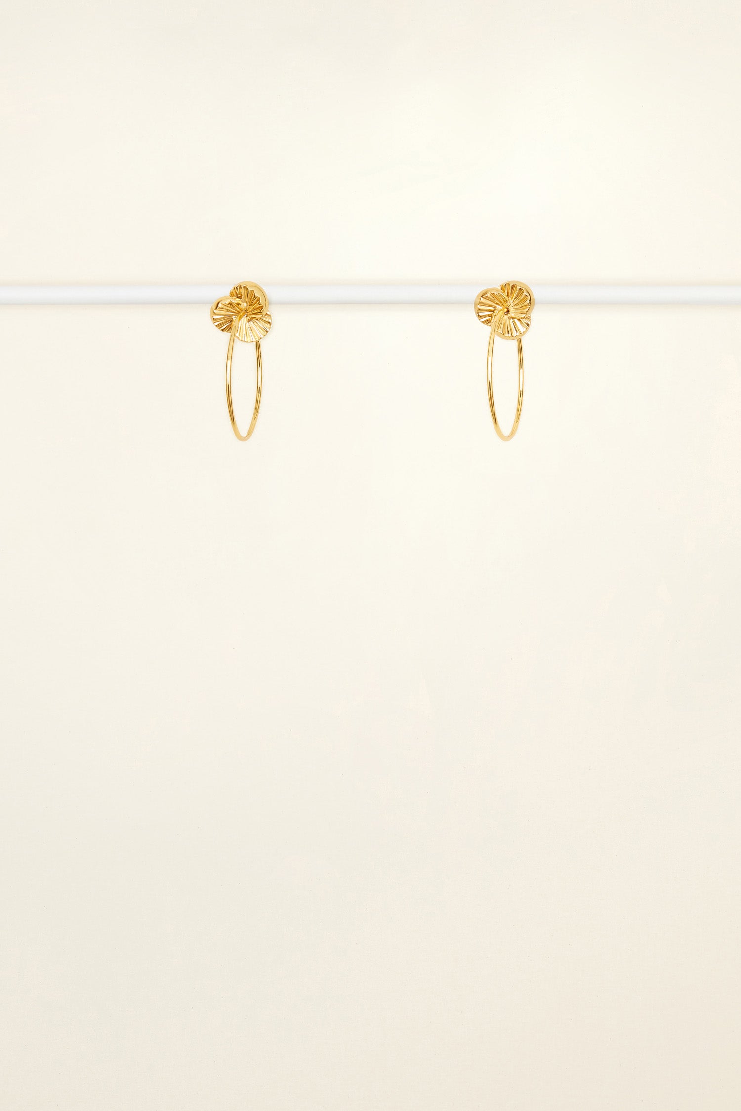 Patou JW060 boucles oreilles mandarine doré TU