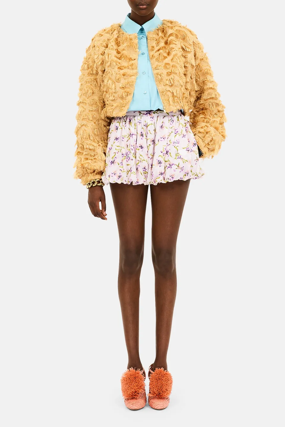 Ulla Johnson Zinnia Short Heliotrope soie