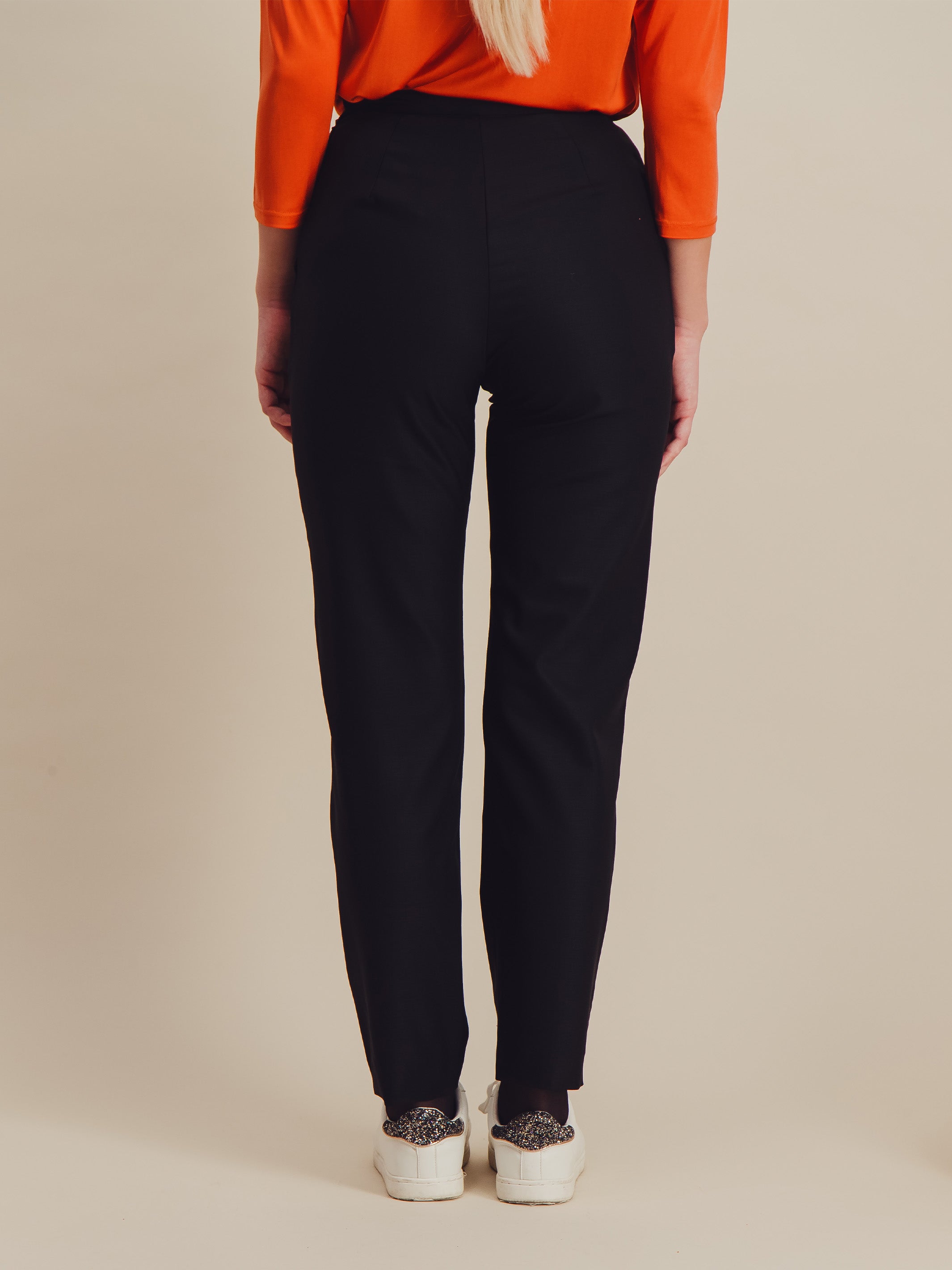 Anahide Saint André Zephyr pantalon laine framboise upcyclée