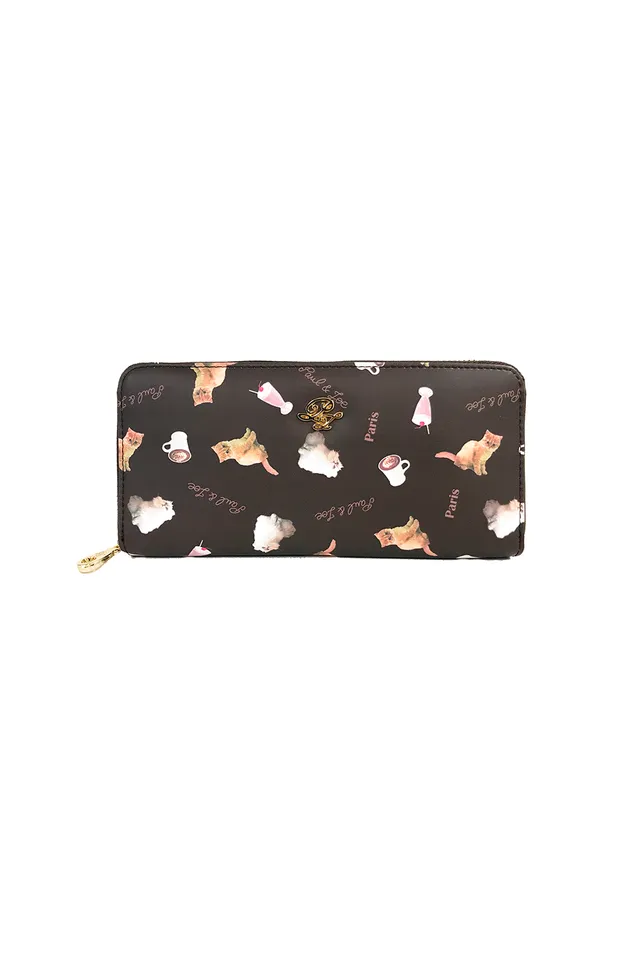 Paul & Joe Portefeuille long Gipsy Nounette marron