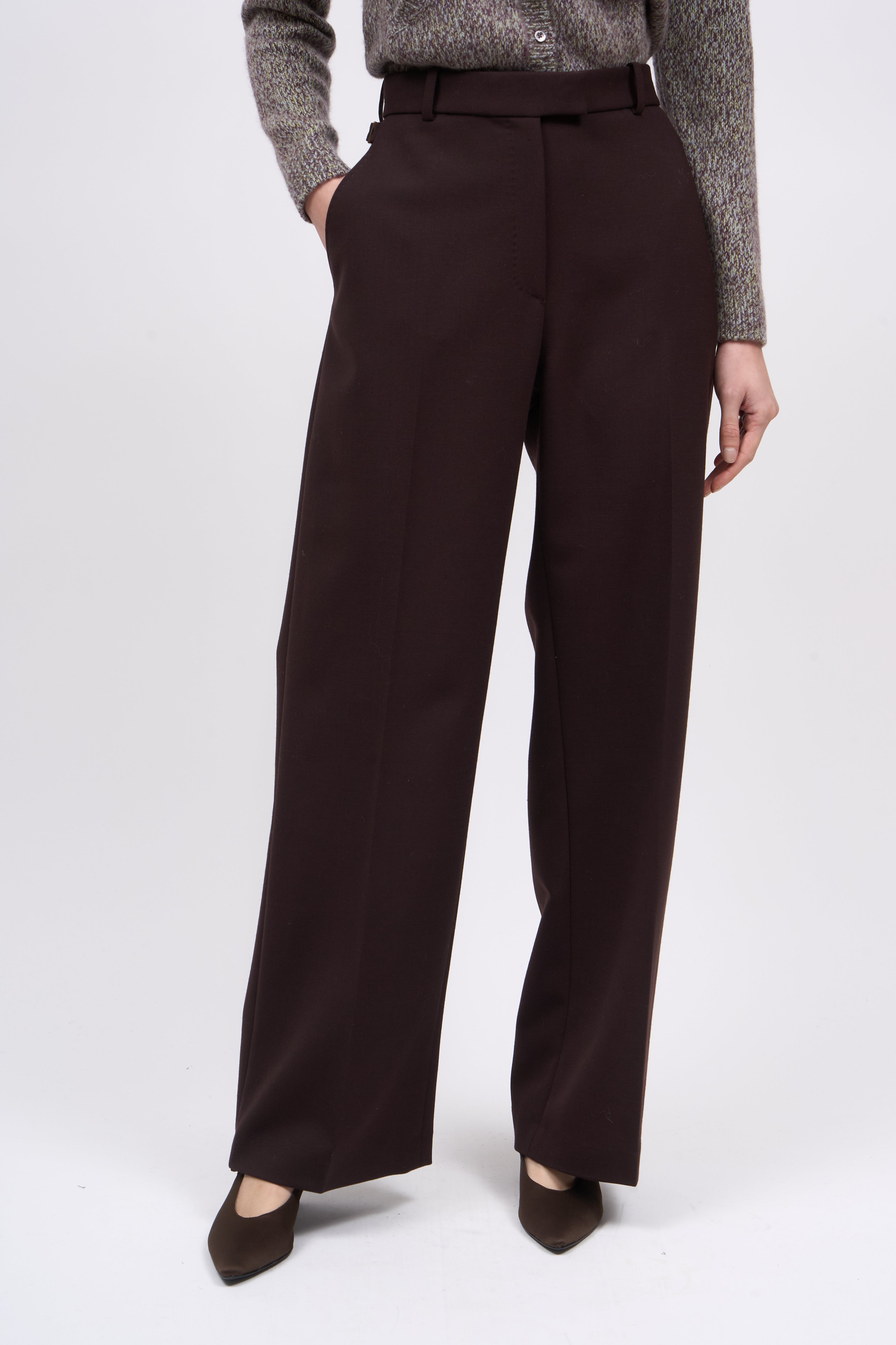 Paul & Joe Tailoring pantalon droit Raynald laine ébène 36