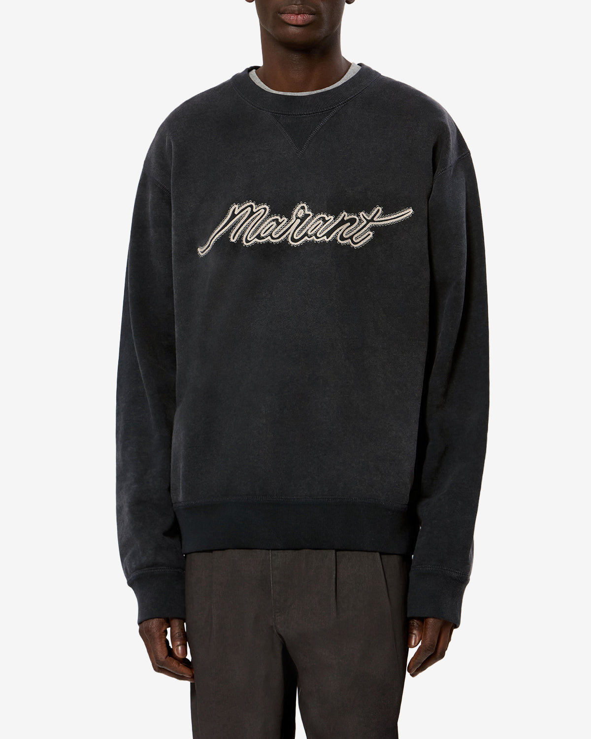 Isabel Marant Mahony sweatshirt noir délavé coton