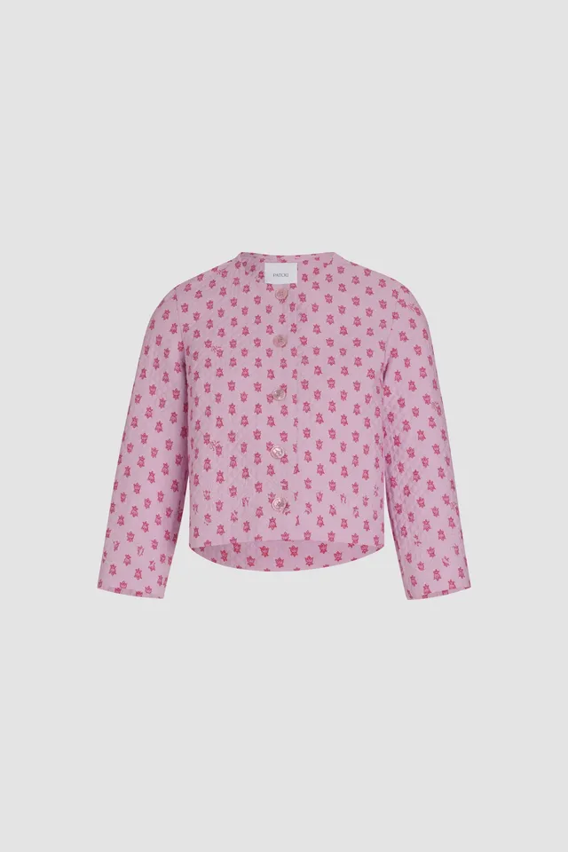 Patou P25JA052 veste matelassée viscose rose Provence
