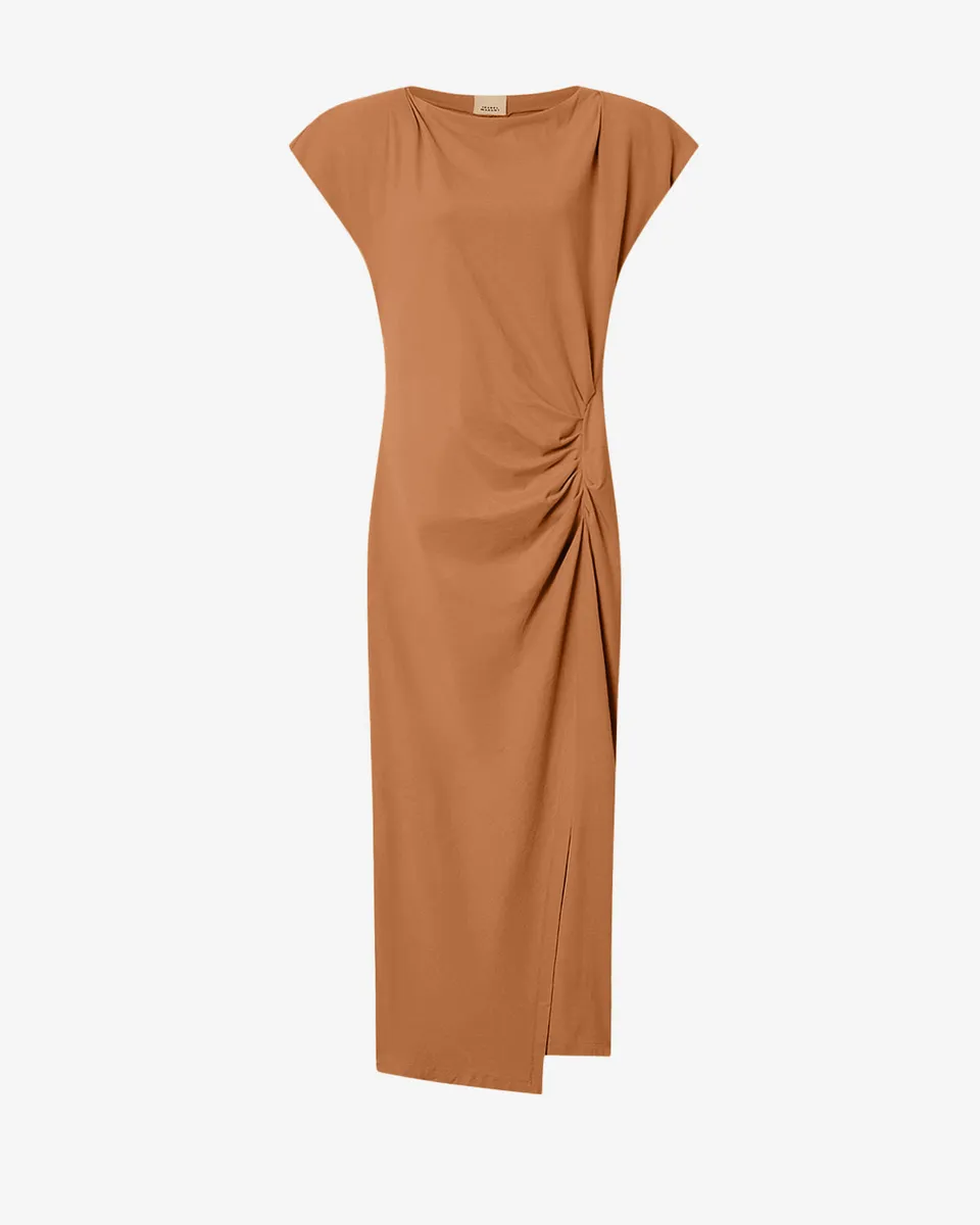 Isabel Marant Nadela robe caramel jersey coton
