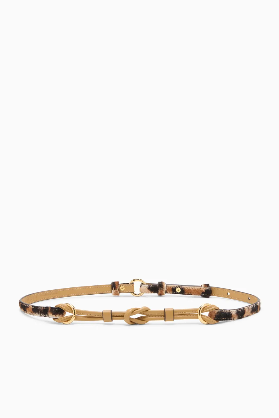 Ulla Johnson Knot ceinture cuir Leopard