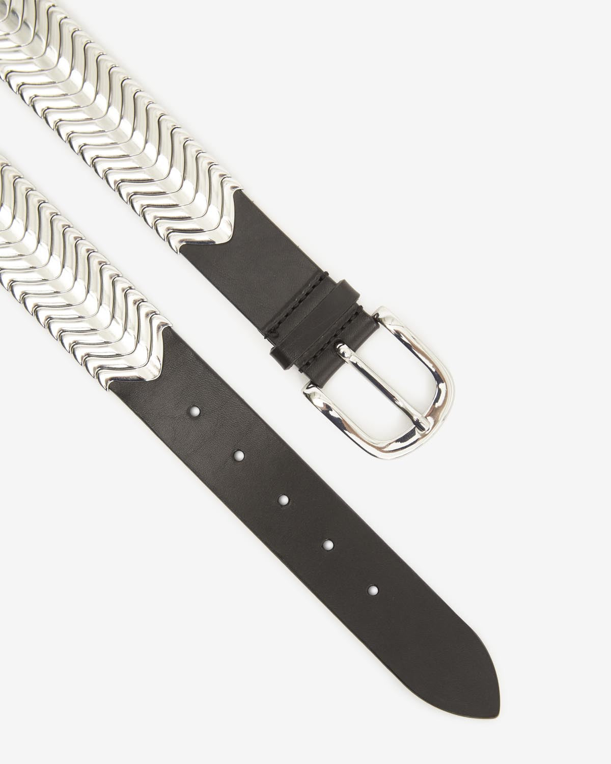 Isabel Marant Tehora CE001BFA ceinture cuir noir 3,5 cm