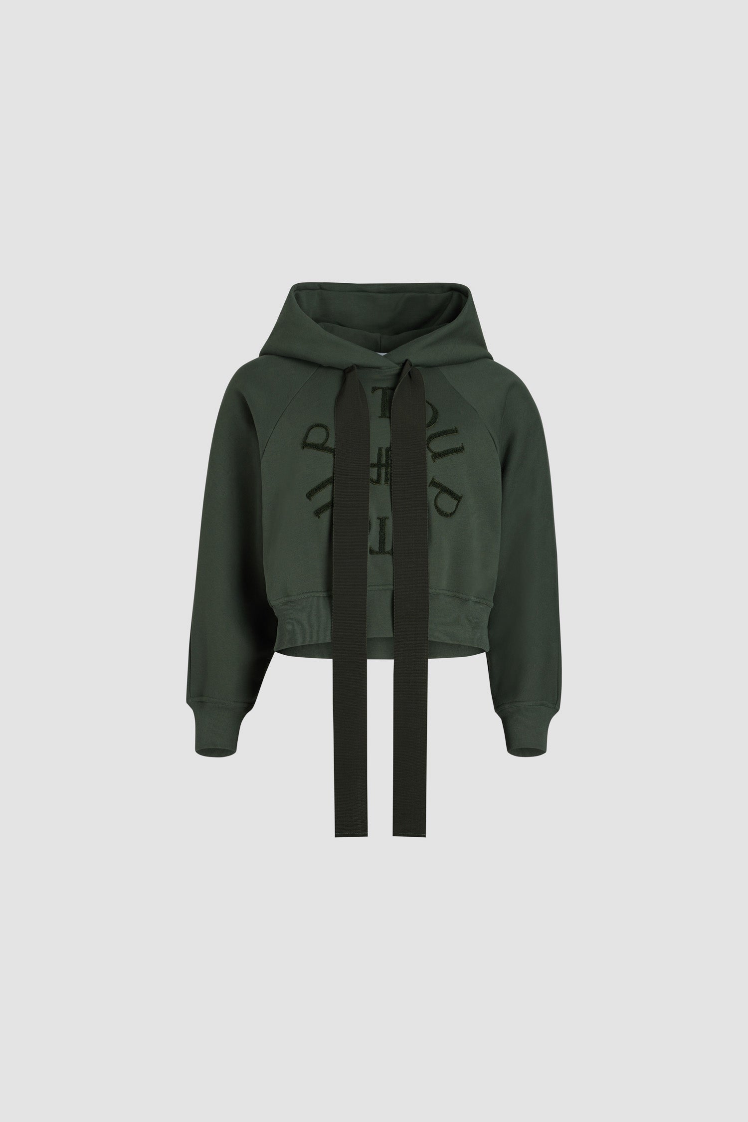 Patou JE069 hoodie sweat capuche kaki coton bio