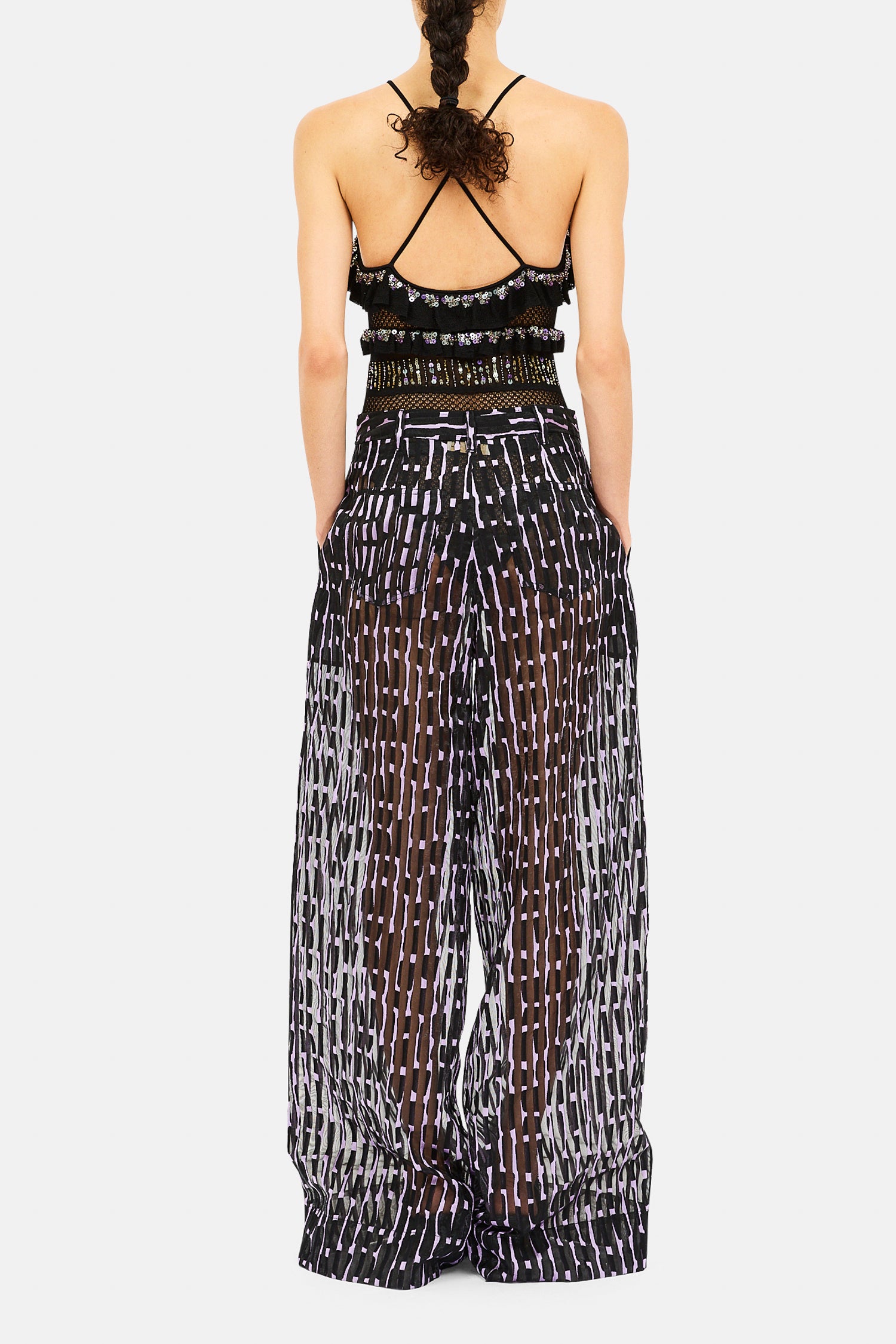 Ulla Johnson Stone Pantalon Hollyhock organza large