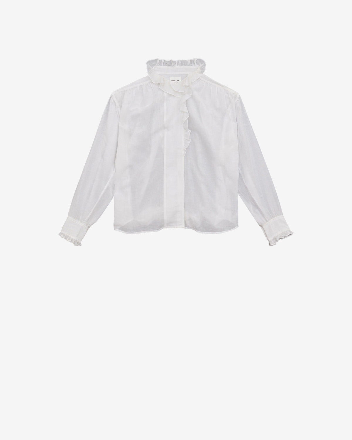 Isabel Marant Pamias HT0001FC-B3J04E Chemisier blanc volants