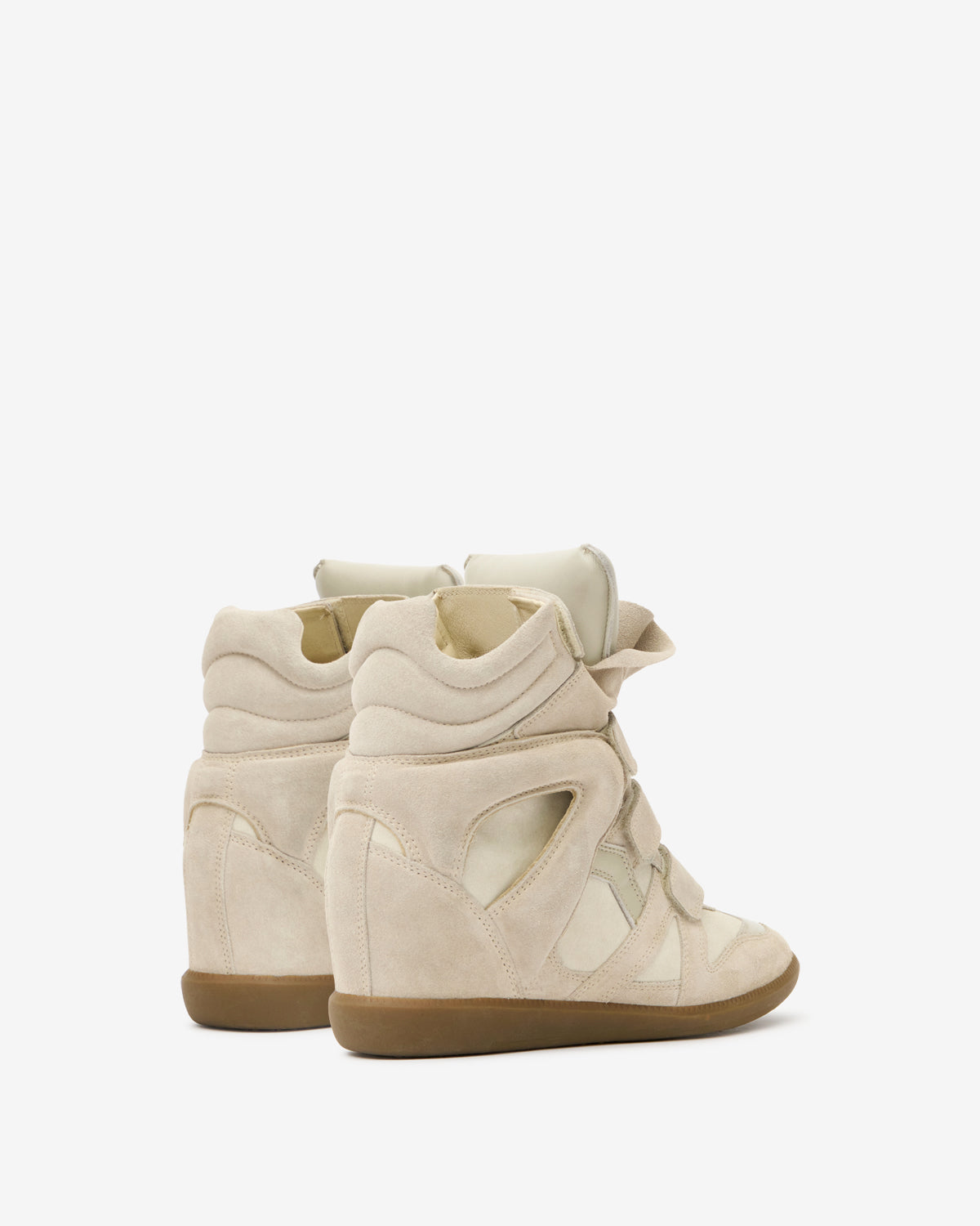 Isabel Marant Bekett baskets compensées écru 5 cm