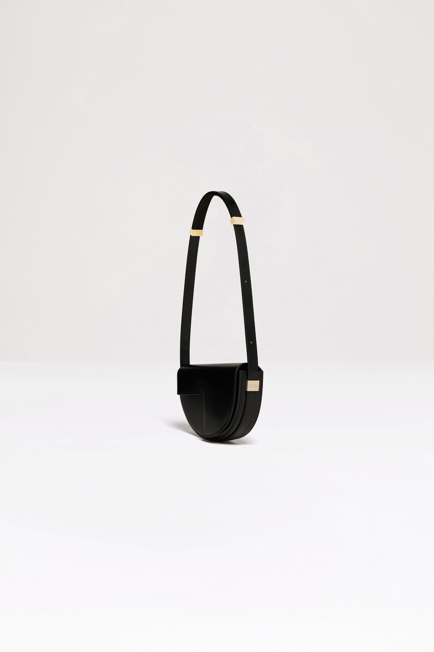 Patou Le Petit Patou BA003 sac cuir noir 20 cm