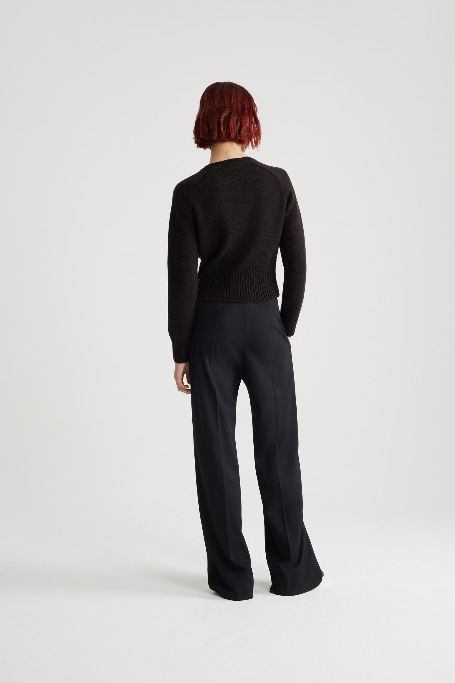 Patou KN202 pull laine cachemire marron JP
