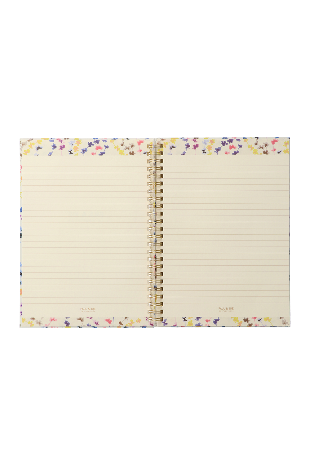 Paul & Joe Carnet A5 spirale fleurs multicolore ligné