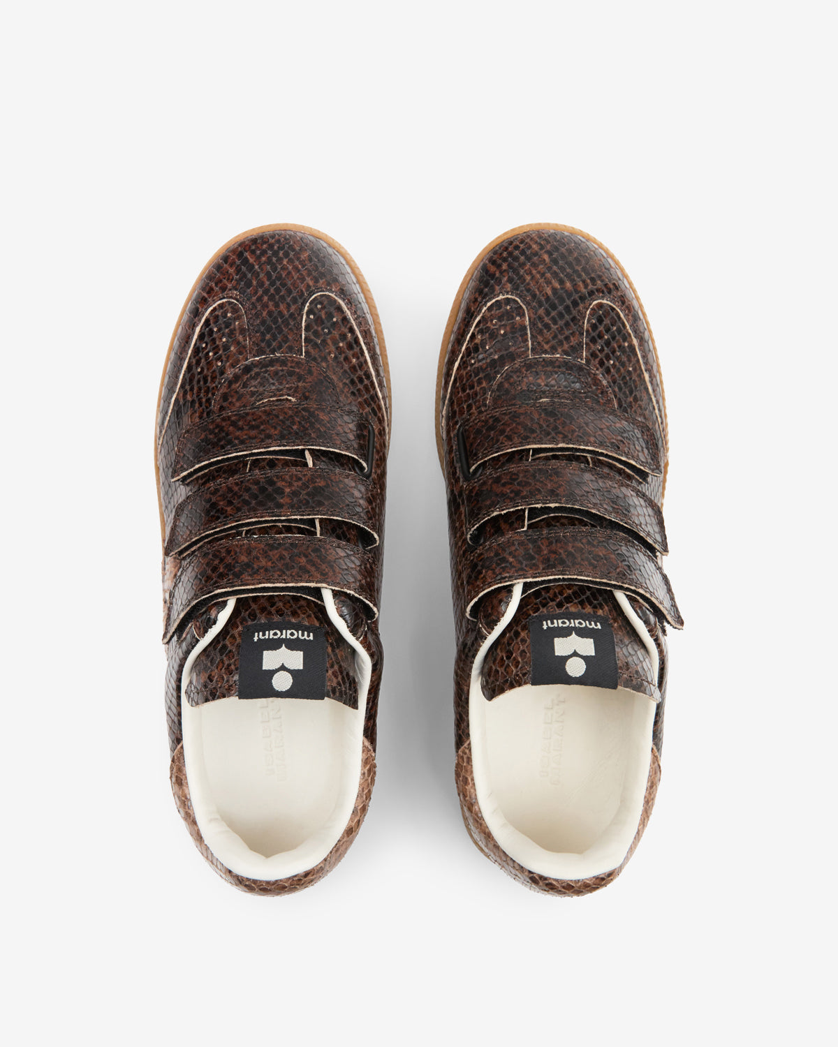 Isabel Marant Baskets Beth sneaker mocha cuir python