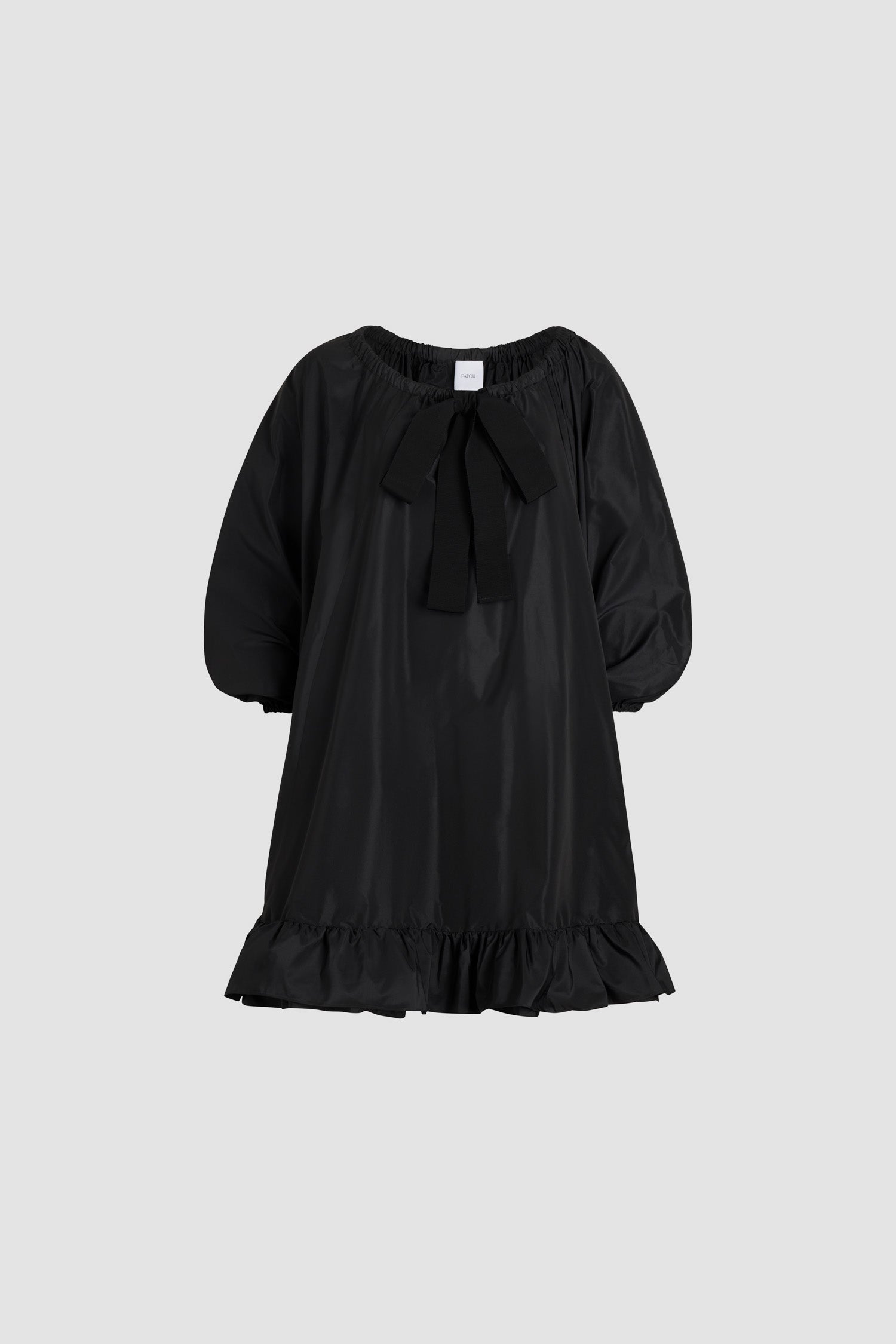 Patou DR108 robe faille recyclée volants noir 38