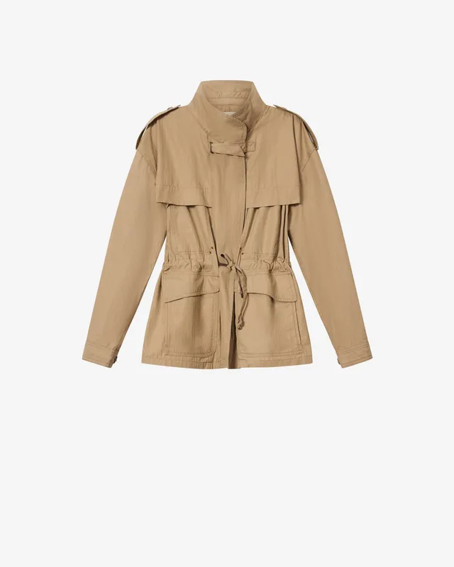Isabel Marant Adelys veste kaki trench coton