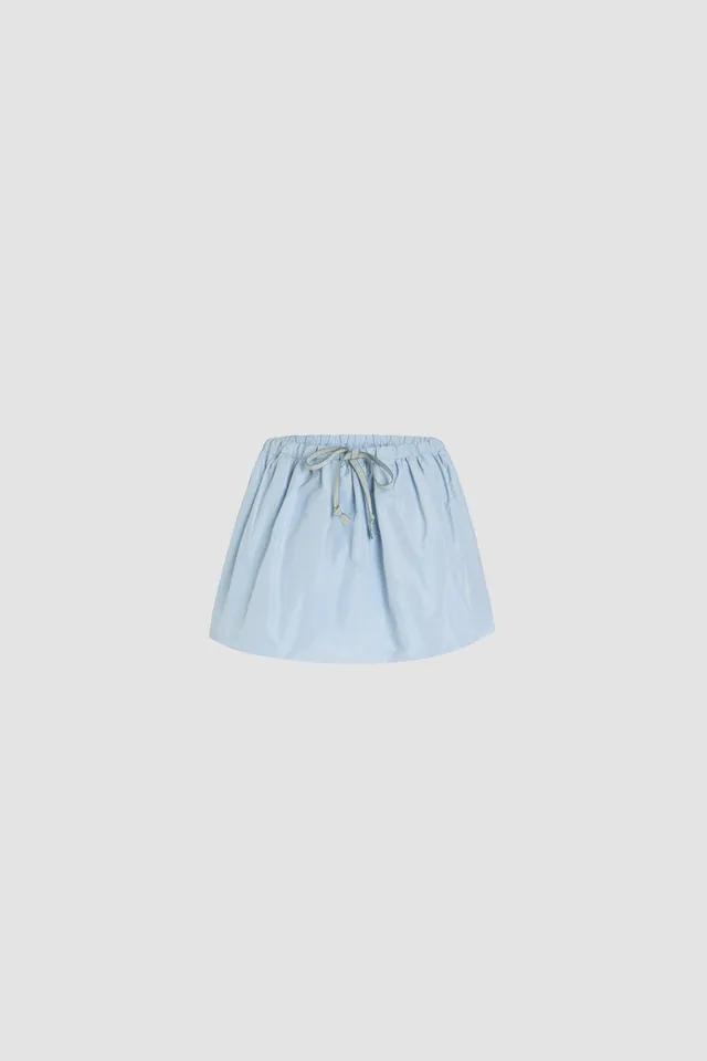 Patou Skirts SK081 mini jupe faille Bleu Perle 36