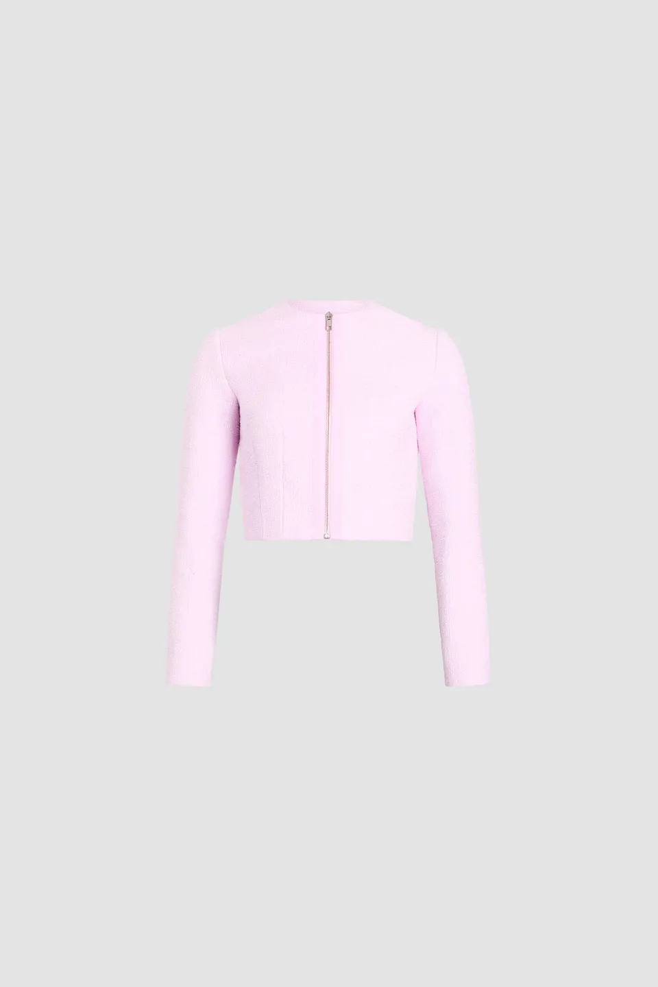 Patou P26JA068 blouson zippé No Label Candy Pink coton bio