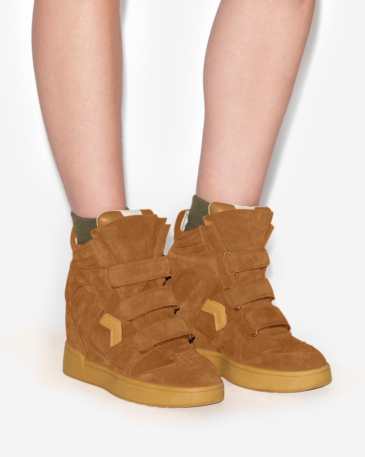 Isabel Marant IM3 baskets cognac cuir 5cm