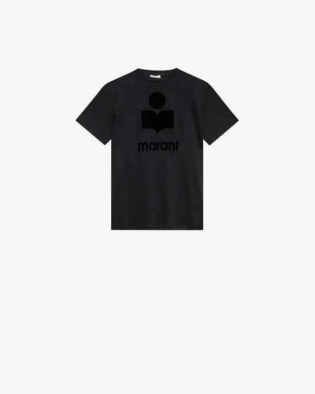 Isabel Marant Zewel T-shirt lin noir logo Marant