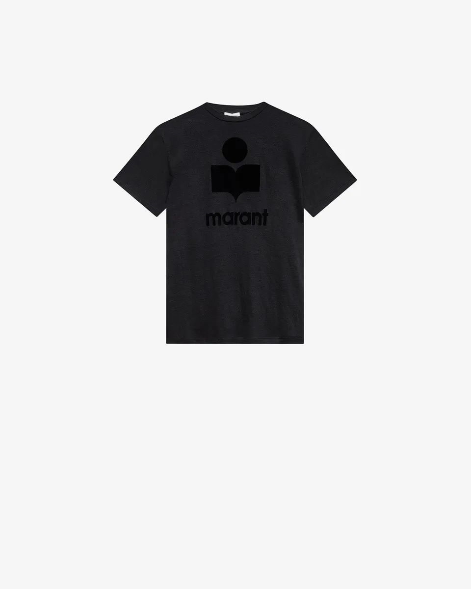 Isabel Marant Zewel T-shirt lin noir logo Marant