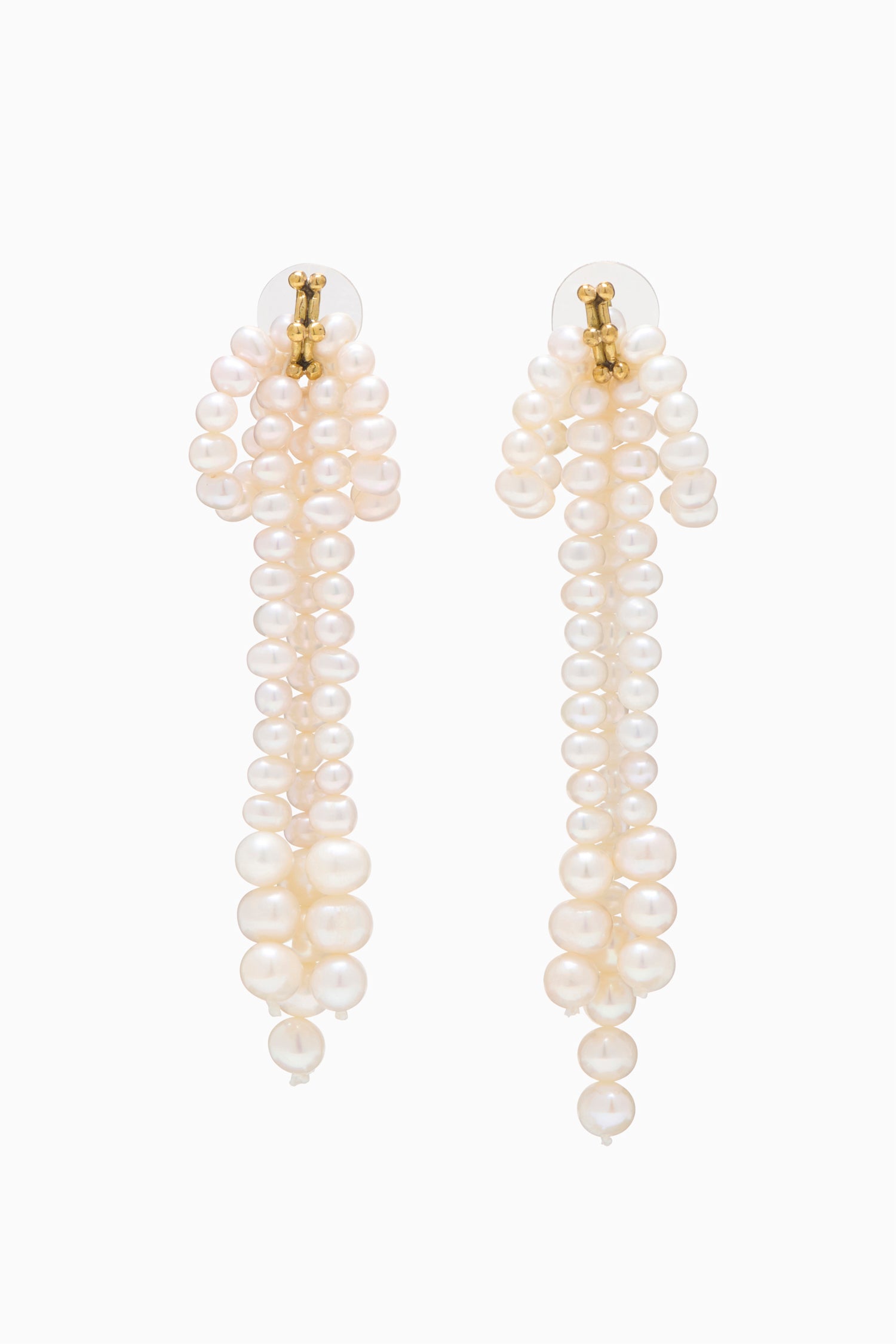 Ulla Johnson Pearl Bow boucles oreilles perles noeud