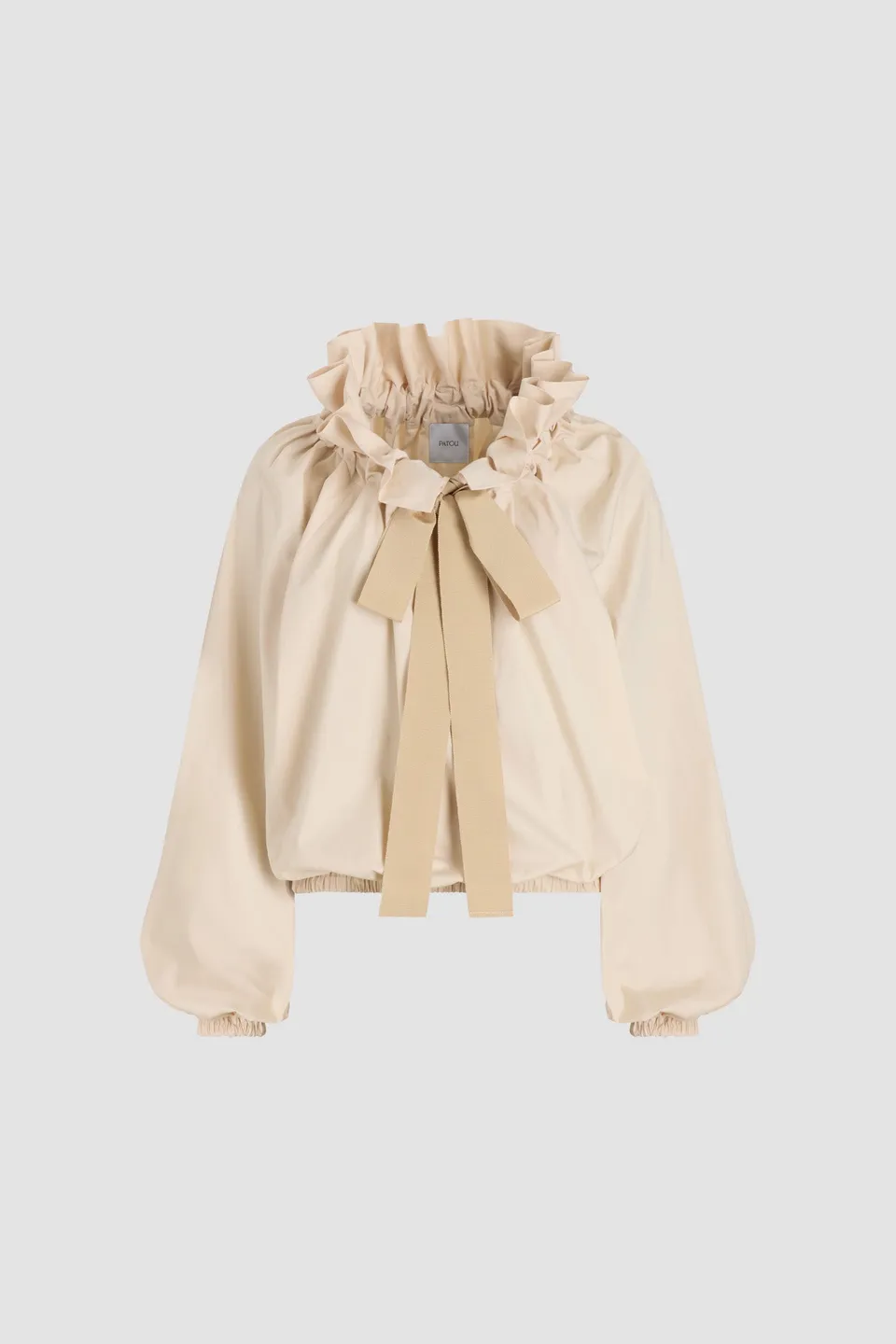 Patou P25TO0170017117B top popeline coton beige Tapioca