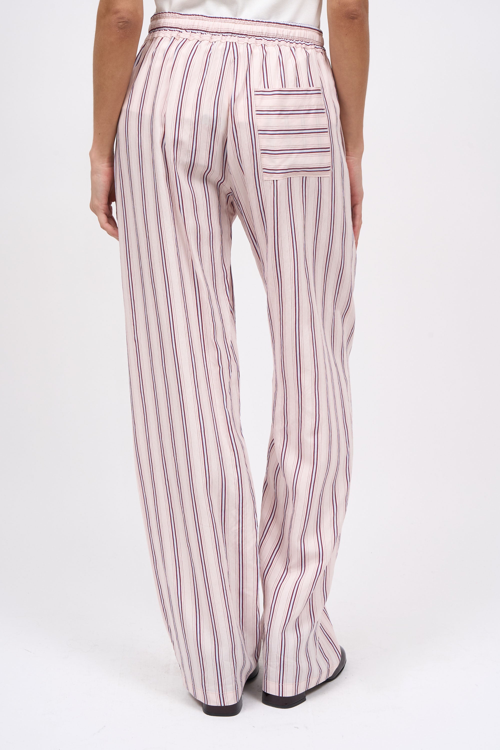 Paul & Joe Sully pantalon viscose rayée ciel S