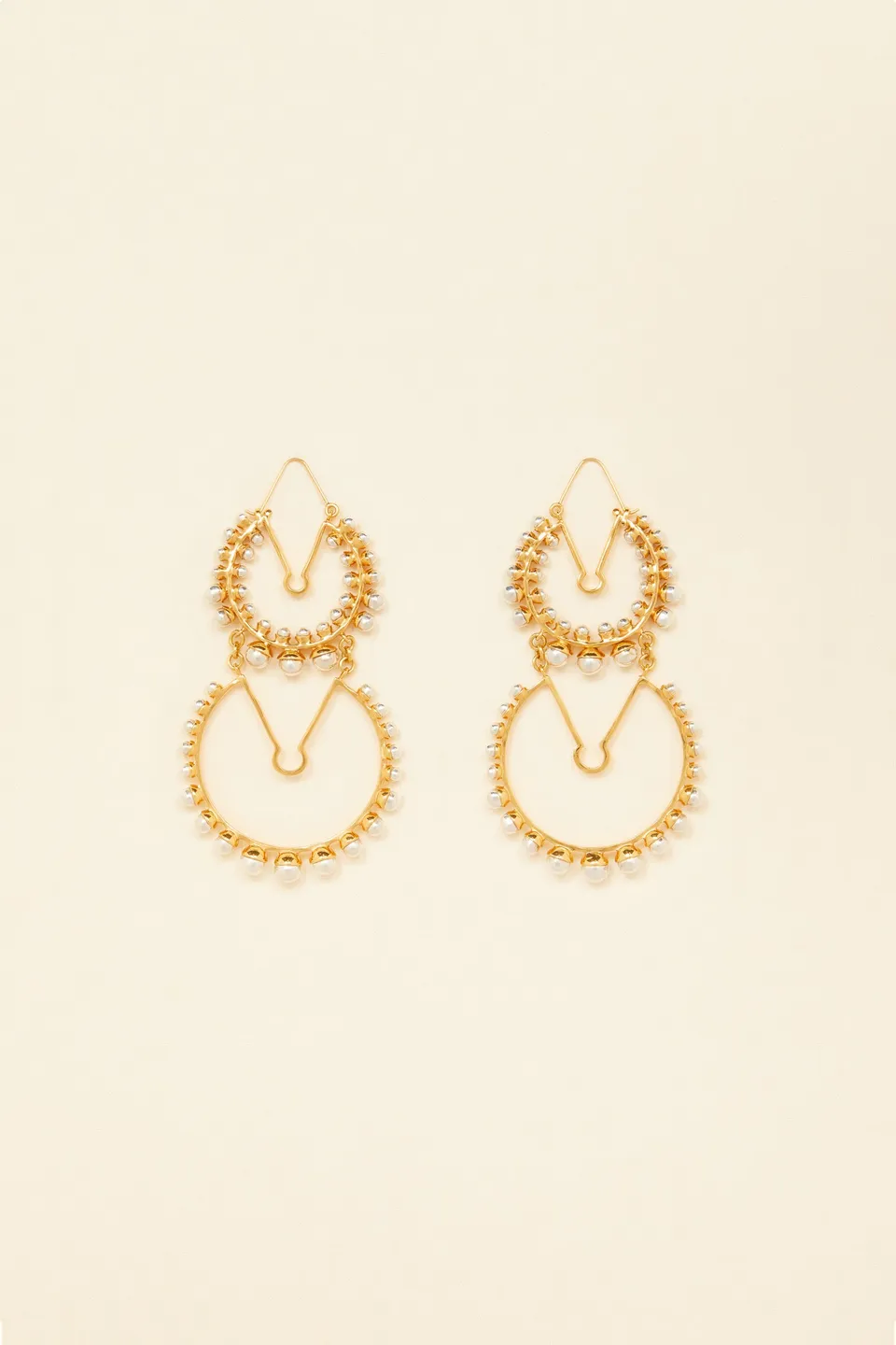 Patou Jewellery JW0081000298S boucles d'oreilles doré perles TU