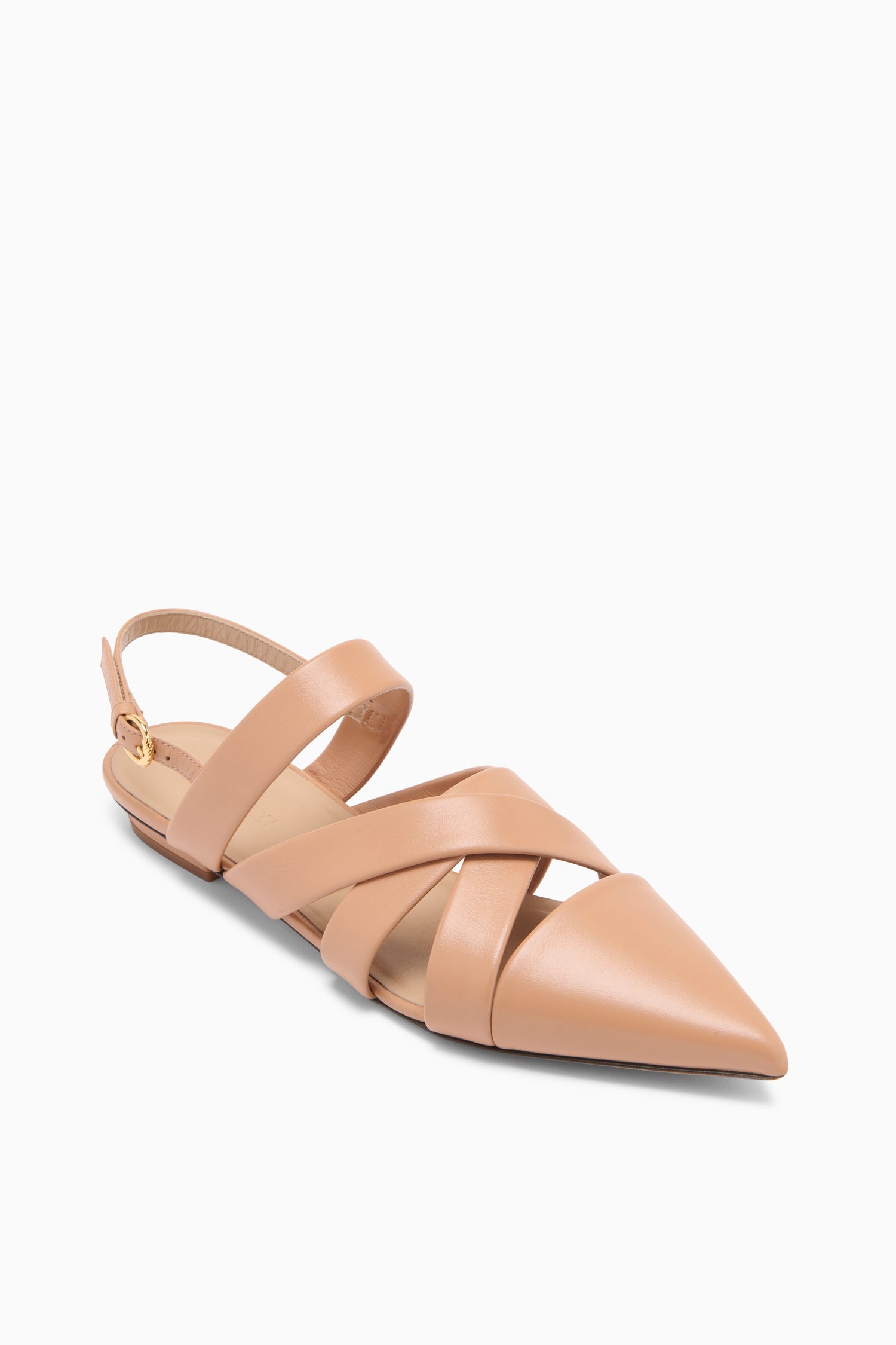 Ulla Johnson Tallulah ballerines cuir tressé sienna