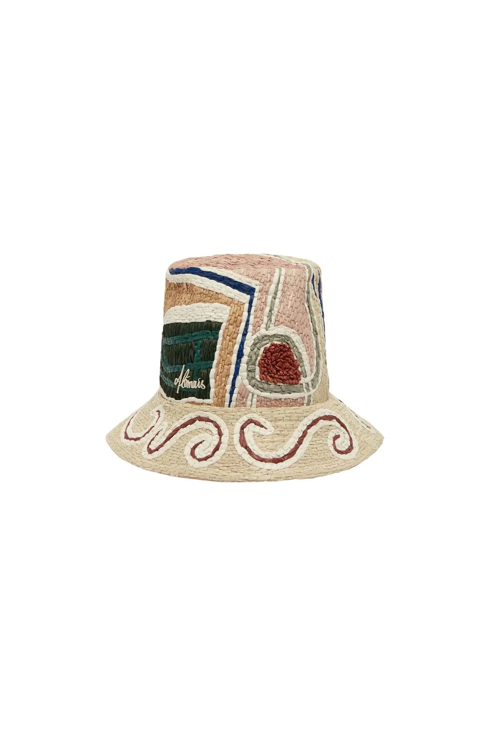 Alemaïs Velora chapeau bob raphia OS brodé