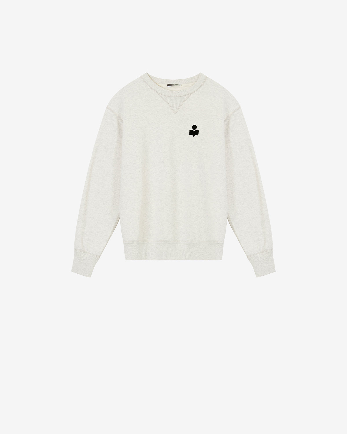 Isabel Marant Mike sweatshirt coton écru col rond logo