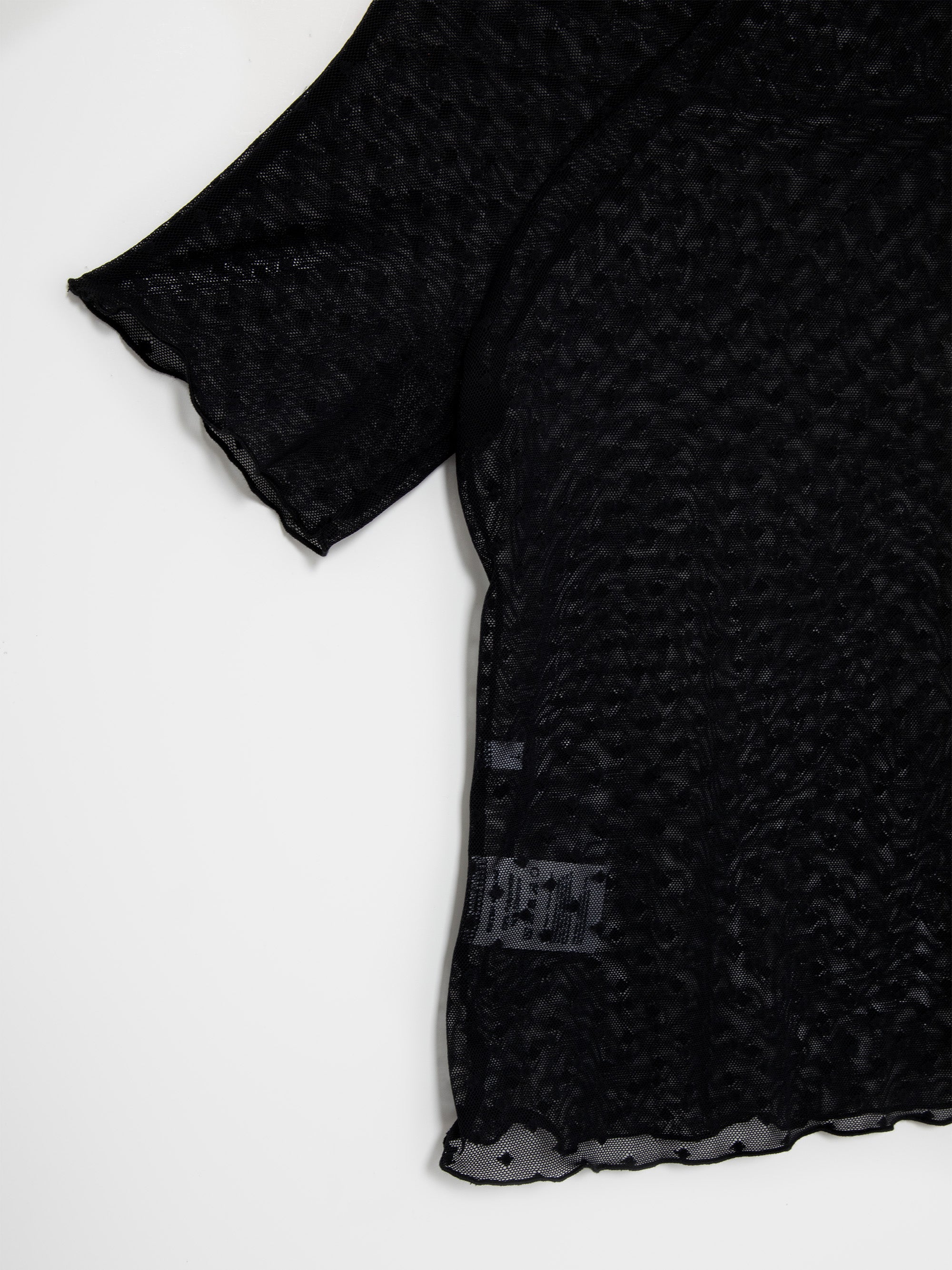 Ester Manas Black Polka Dots Easy Top haut noir à pois