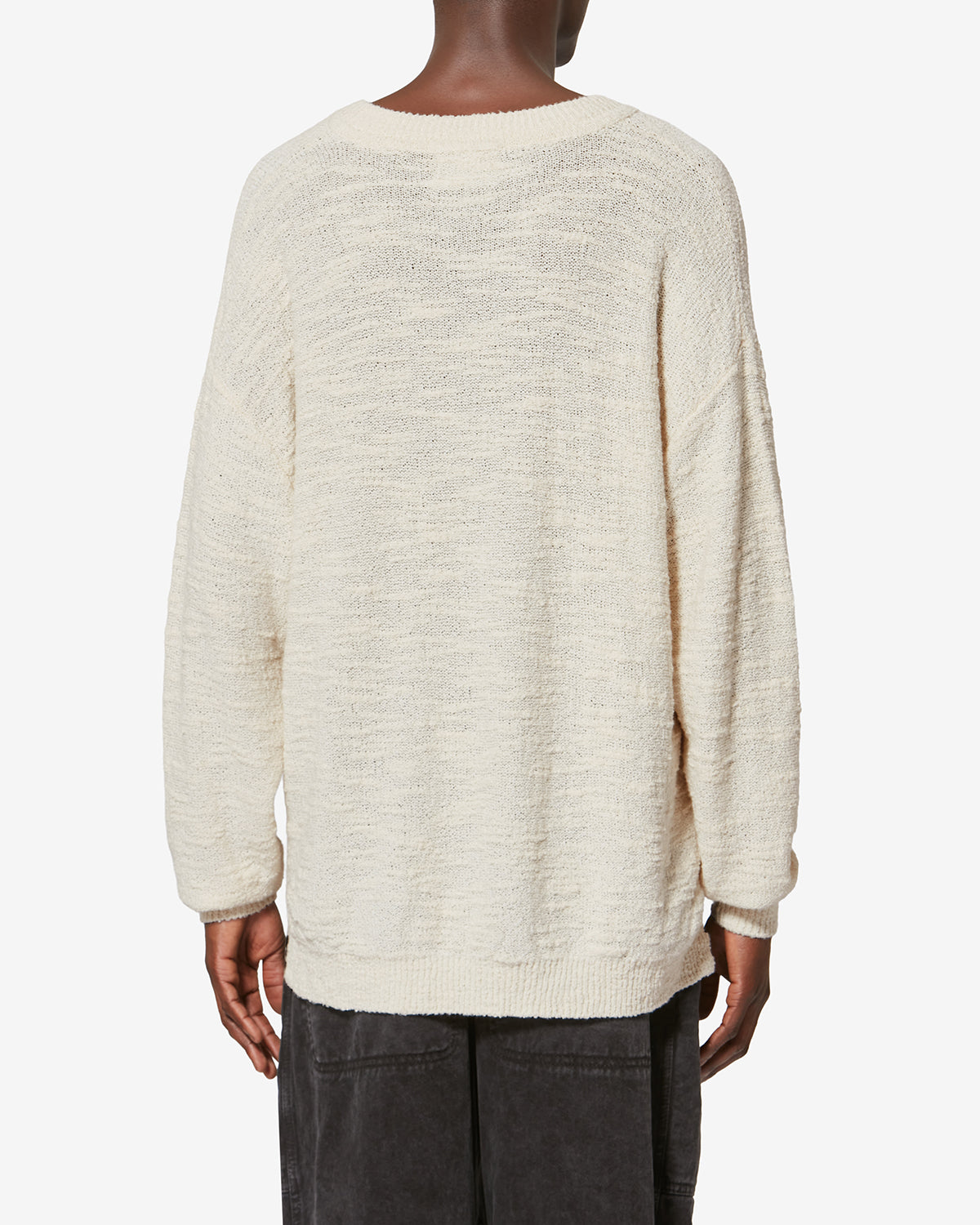 Isabel Marant Arnold Pull maille écru coton